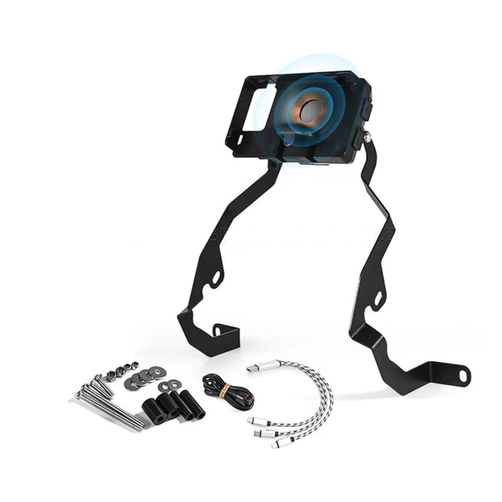 Halterung für Navigationsplatte Für Pan Für Amerika 1250 Für Spezielle Für RA1250 Für RA1250S 2021 2022 2023 Zubehör Motorrad Handy Halter Navigation Halterung(Wireless chargin kit) von XuYingBhd
