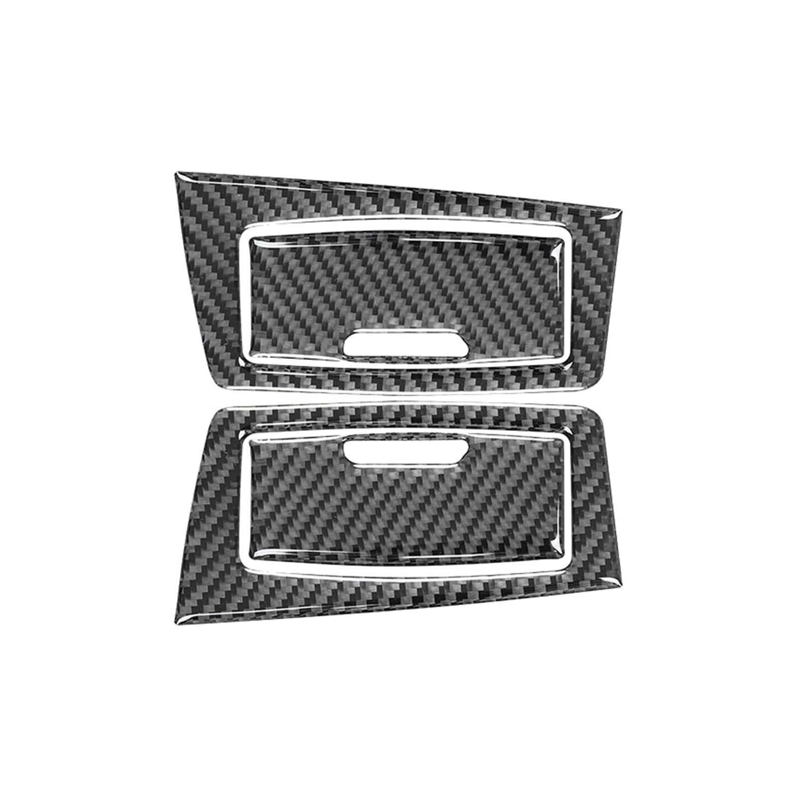Innenverkleidung Schaltblende Für 3 Serie Für F30 2013 2014 2015 2016 2017 2018 Carbon Fiber Innen Auto Hinten Tür Armlehne Lagerung Box Trim Abdeckung Rahmen Aufkleber(Black) von XuYingBhd