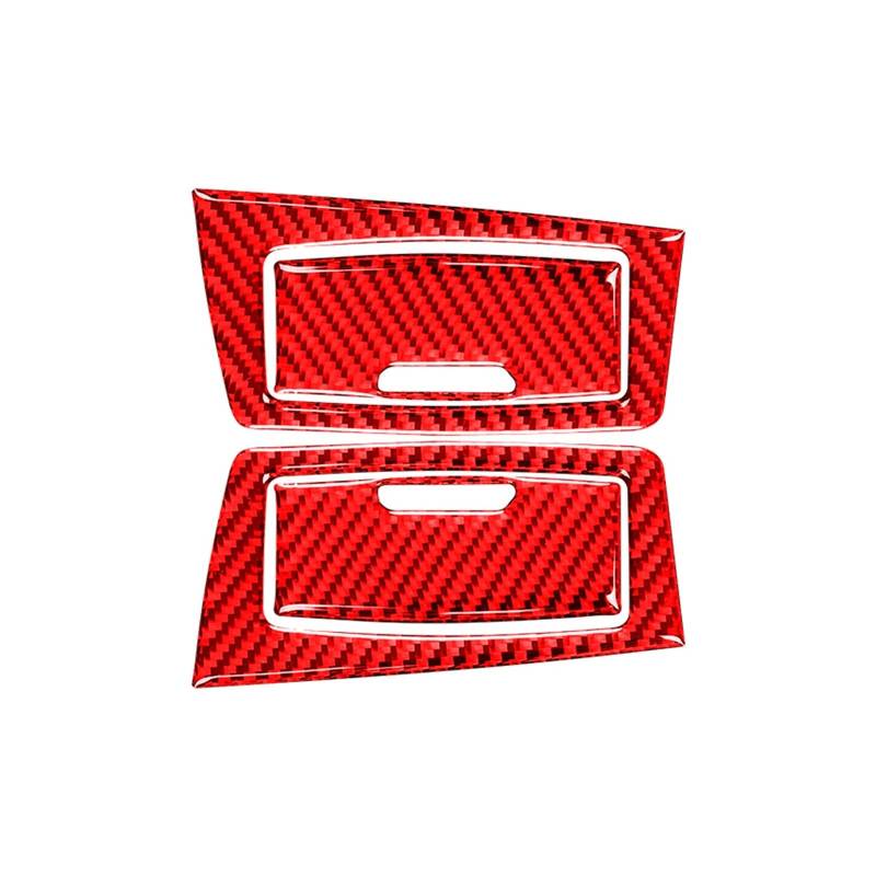 Innenverkleidung Schaltblende Für 3 Serie Für F30 2013 2014 2015 2016 2017 2018 Carbon Fiber Innen Auto Hinten Tür Armlehne Lagerung Box Trim Abdeckung Rahmen Aufkleber(Red) von XuYingBhd