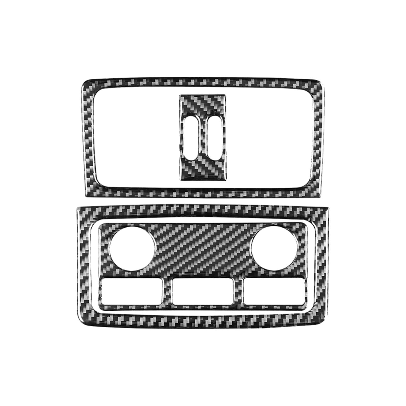 Innenverkleidung Schaltblende Für 5 Serie Für E60 2004 2005 2006 2007 2008 2009 2010 Auto Innen Auto Hinten Auspuff Vent Panel Trim Rahmen Abdeckung Dekor Aufkleber(Style B(Black)) von XuYingBhd