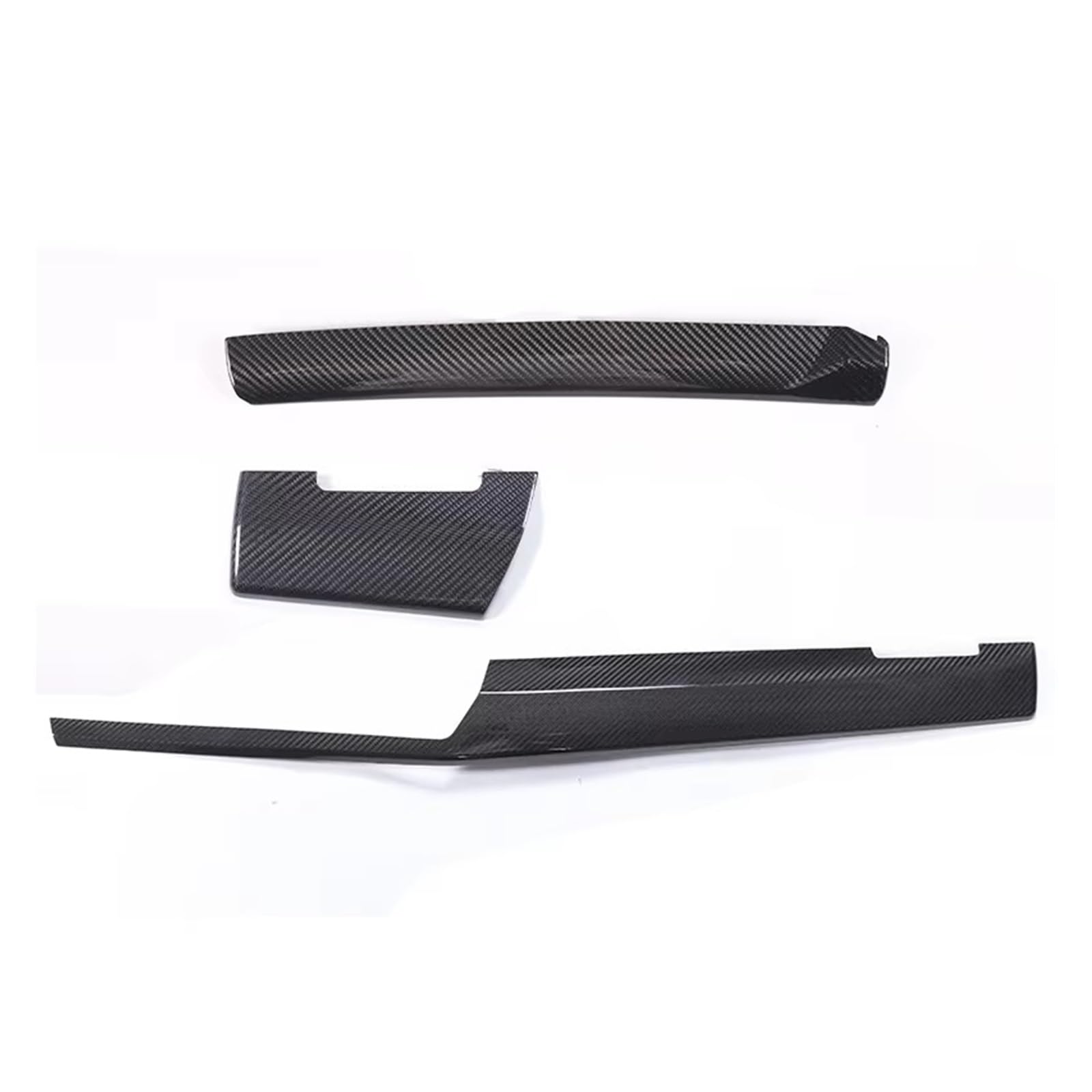 Innenverkleidung Schaltblende Für 5 Serie Für G60 2024 + LHD Reale Carbon Faser Center Console Dashboard Panel Dekoration Abdeckung Trim Auto Zubehör(3 PCS) von XuYingBhd