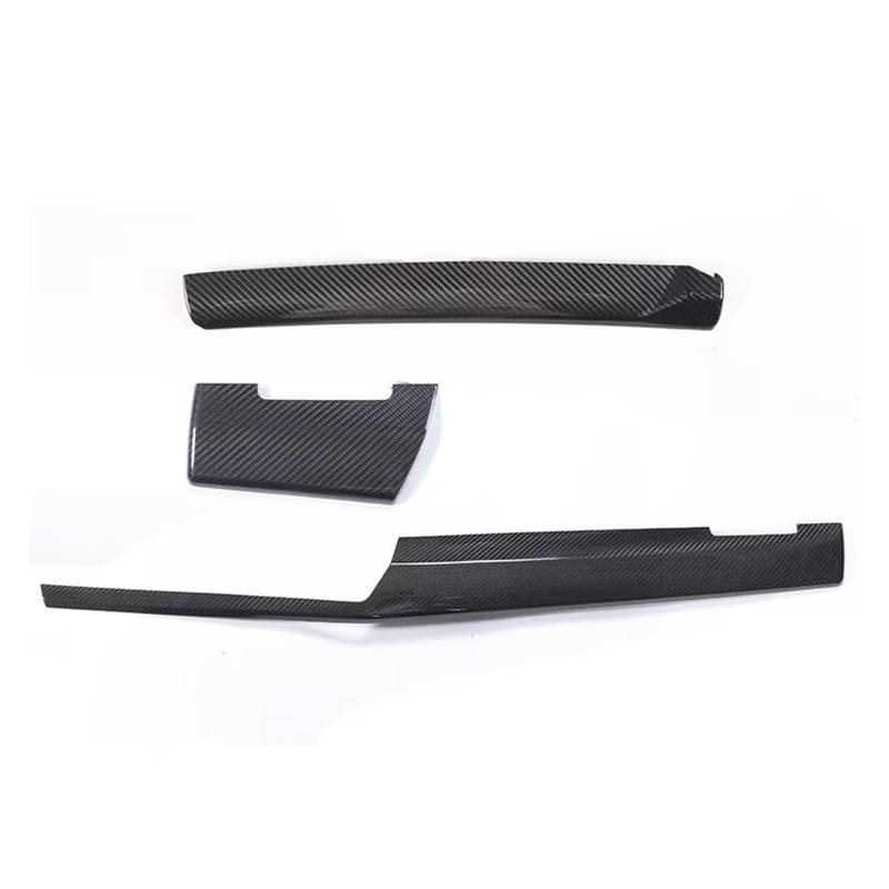 Innenverkleidung Schaltblende Für 5 Serie Für G60 2024 + LHD Reale Carbon Faser Center Console Dashboard Panel Dekoration Abdeckung Trim Auto Zubehör(3 PCS) von XuYingBhd