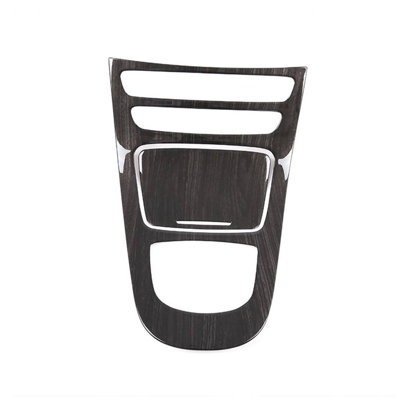 Innenverkleidung Schaltblende Für Benz Für E Klasse Für W213 2021 Konsole Getriebe Panel Rahmen Keine Uhr Version ABS Konsole Getriebe Shift Panel Abdeckung Trim Auto Decora(Black Wood Grain) von XuYingBhd