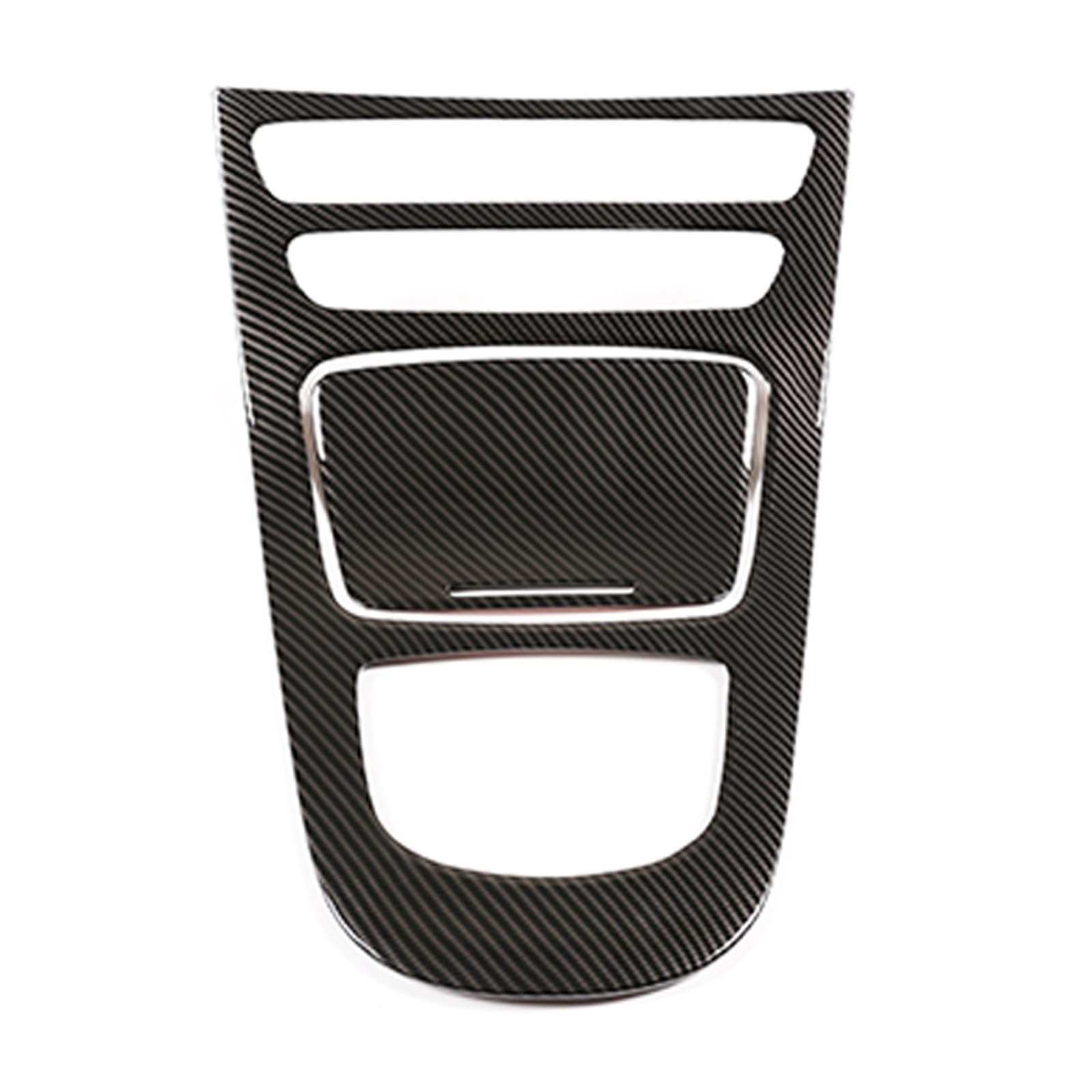 Innenverkleidung Schaltblende Für Benz Für E Klasse Für W213 2021 Konsole Getriebe Panel Rahmen Keine Uhr Version ABS Konsole Getriebe Shift Panel Abdeckung Trim Auto Decora(Carbon Fiber Pattern) von XuYingBhd