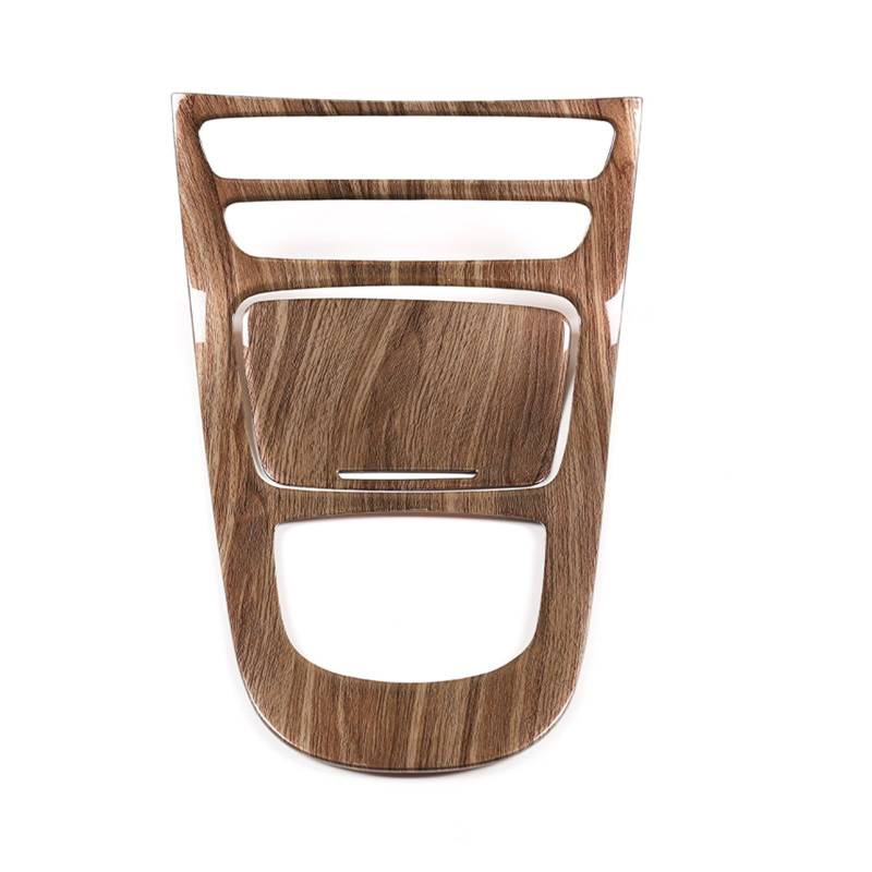 Innenverkleidung Schaltblende Für Benz Für E Klasse Für W213 2021 Konsole Getriebe Panel Rahmen Keine Uhr Version ABS Konsole Getriebe Shift Panel Abdeckung Trim Auto Decora(Walnut Wood Grain) von XuYingBhd