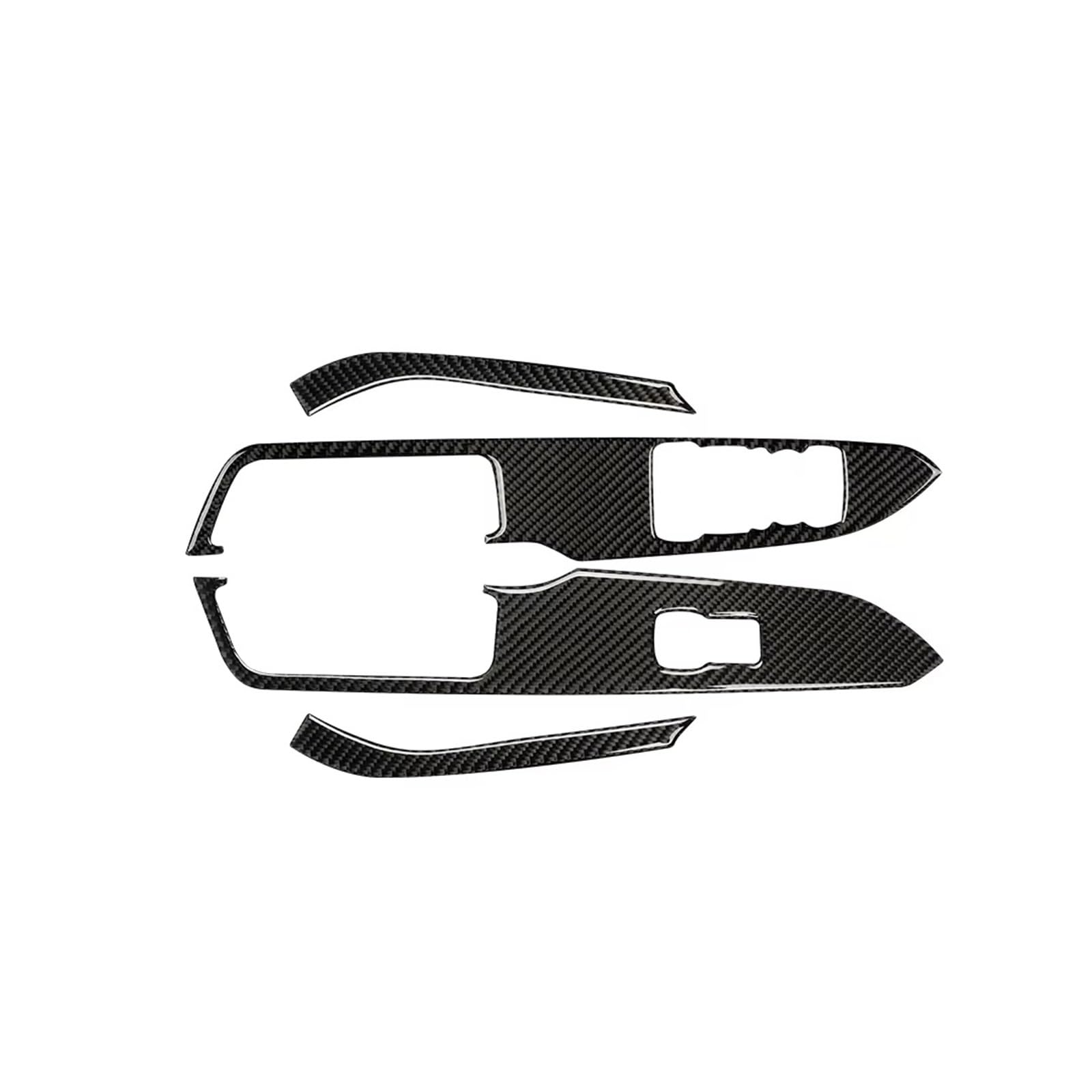 Innenverkleidung Schaltblende Für Ford Für Mustang Für GT 2015 2016 2017 2018 2019 2020 2021 Auto Windows Hebe Schalter Control Panel Dekoration Abdeckung Trim Aufkleber(Black(LHD)) von XuYingBhd