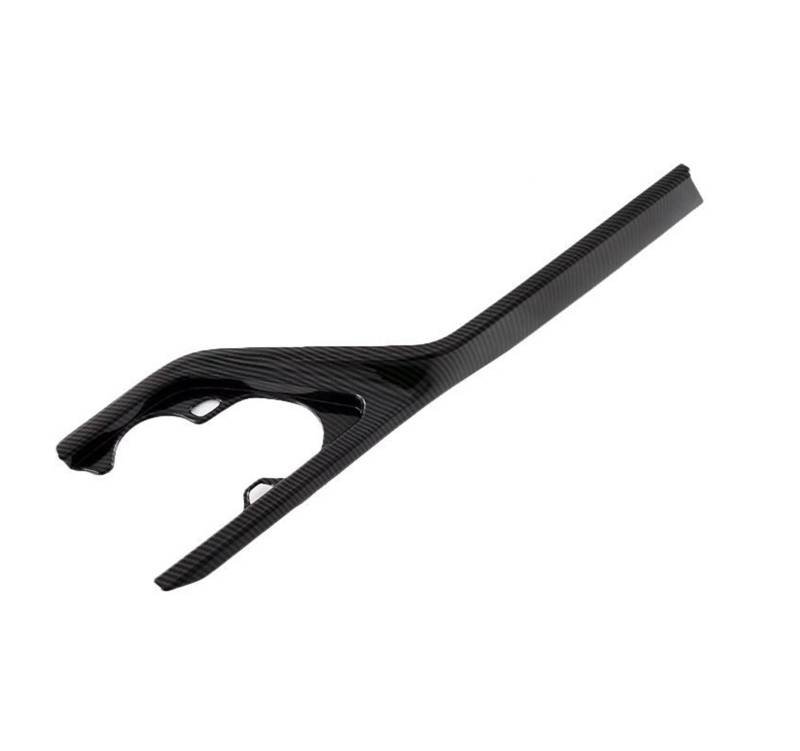 Innenverkleidung Schaltblende Für KIA Für NIRO 2022 2023 ABS Carbon Fiber Center Konsole Getriebe Armlehne Box Panel Abdeckung Trim Dekoration Aufkleber Zubehör(Front Water Cup) von XuYingBhd