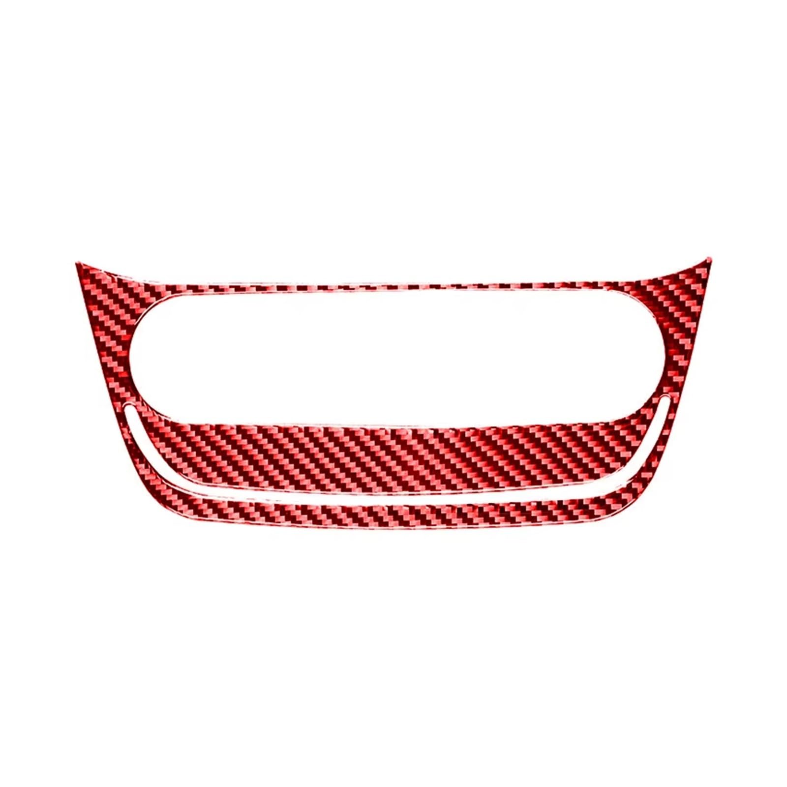 Innenverkleidung Schaltblende Für Nissan Für Sentra 2016 2017 2018 2019 Carbon Fiber Innen Zentrale Steuerung Klimaanlage Schalter Knob Panel Rahmen Dekoration Aufkleber(Red) von XuYingBhd