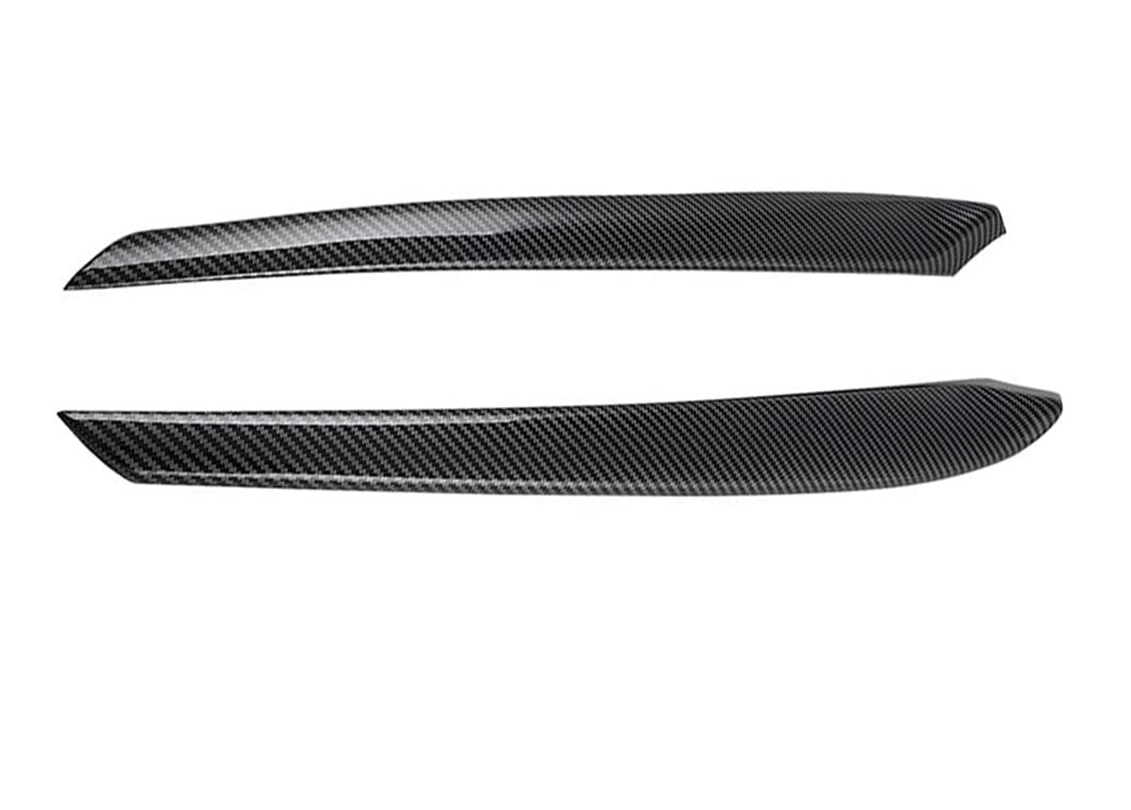 Innenverkleidung Schaltblende Für Tesla Für Modell Für Y Für Modell 3 Glänzend ABS Carbon Faser Muster Center Console Dashboard Abdeckung Türschloss Schalter Trim Anzug Kit(Front Door Covers) von XuYingBhd