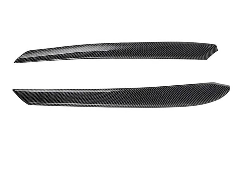 Innenverkleidung Schaltblende Für Tesla Für Modell Für Y Für Modell 3 Glänzend ABS Carbon Faser Muster Center Console Dashboard Abdeckung Türschloss Schalter Trim Anzug Kit(Front Door Covers) von XuYingBhd
