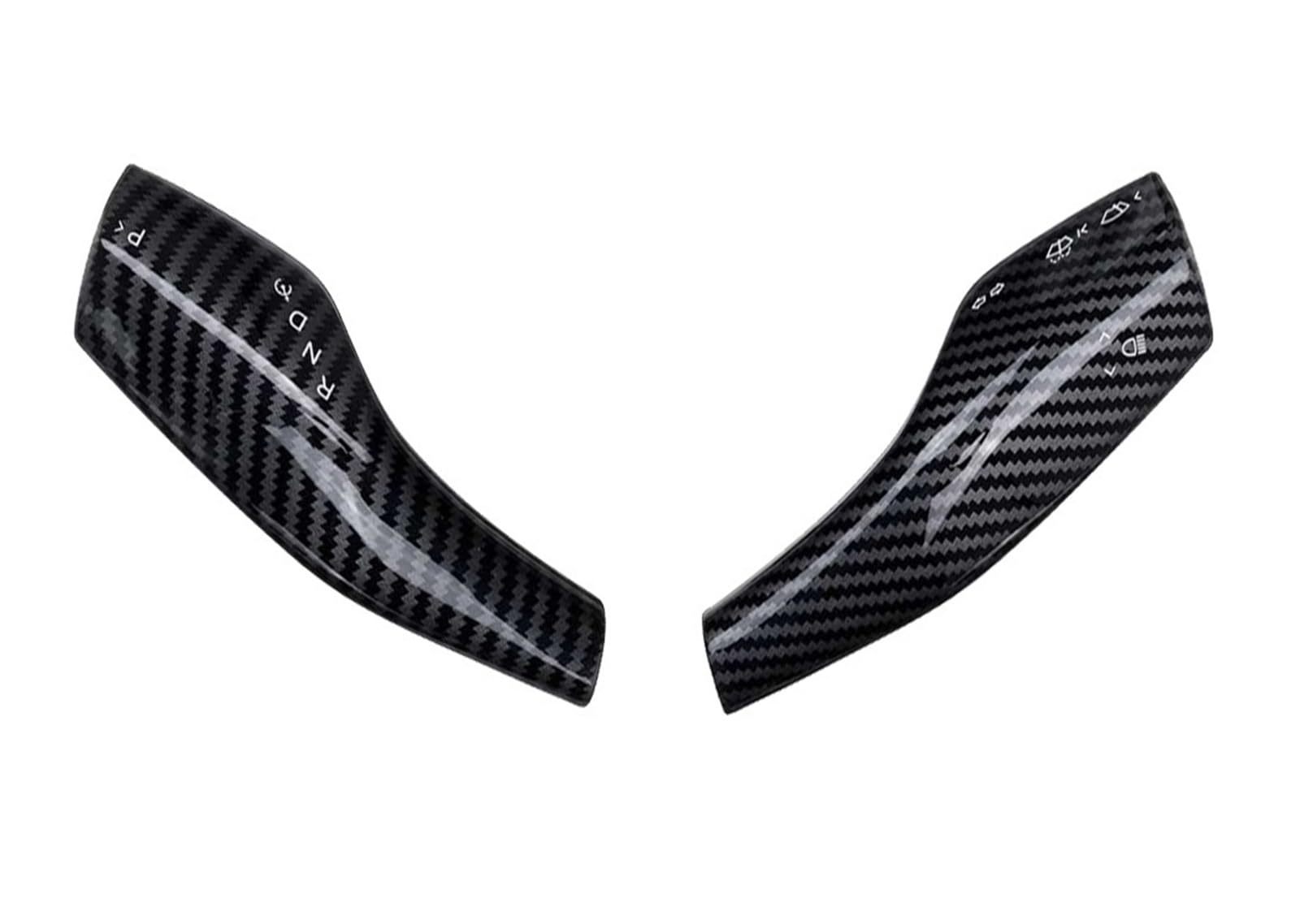 Innenverkleidung Schaltblende Für Tesla Für Modell Für Y Für Modell 3 Glänzend ABS Carbon Faser Muster Center Console Dashboard Abdeckung Türschloss Schalter Trim Anzug Kit(Gears Cover) von XuYingBhd