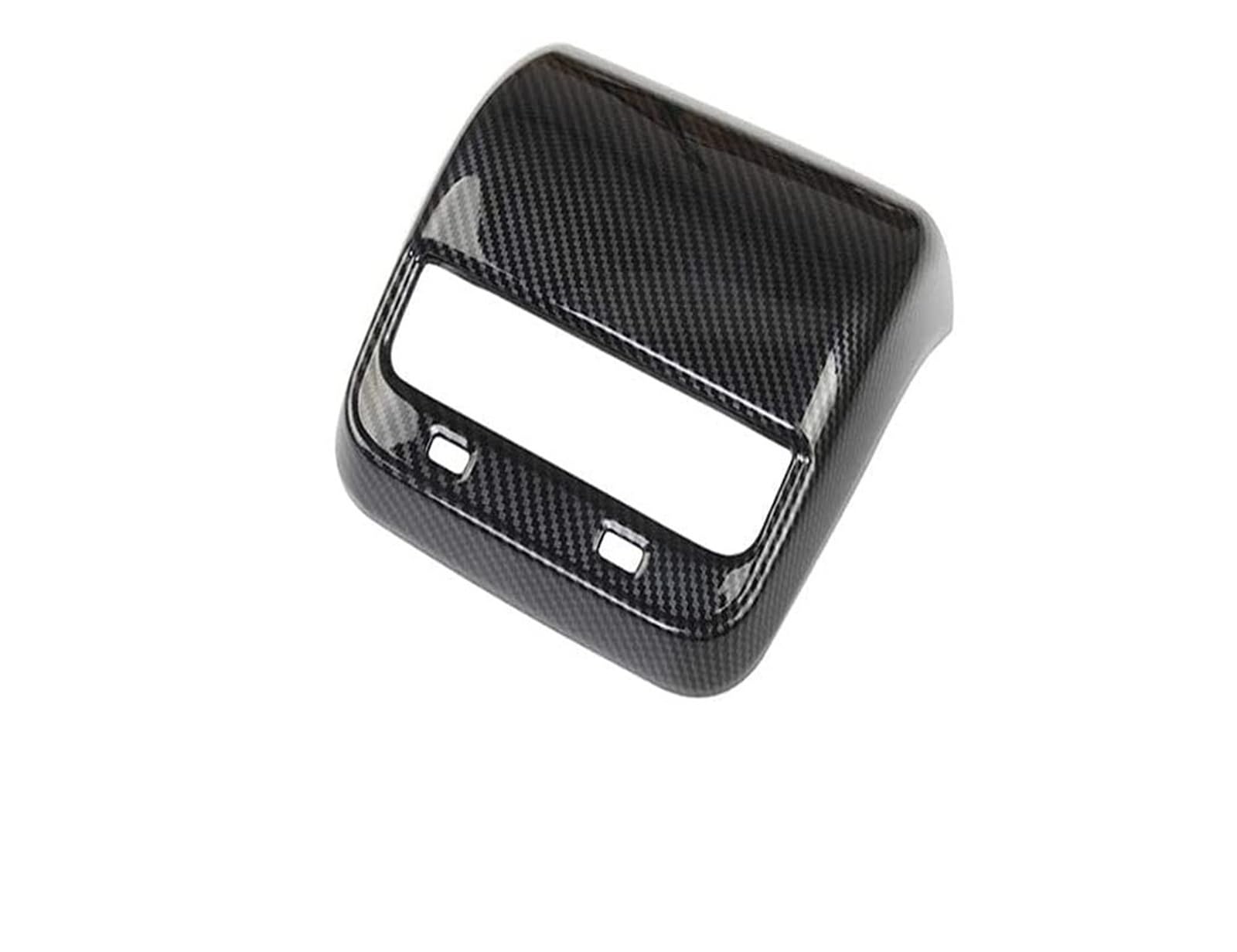 Innenverkleidung Schaltblende Für Tesla Für Modell Für Y Für Modell 3 Glänzend ABS Carbon Faser Muster Center Console Dashboard Abdeckung Türschloss Schalter Trim Anzug Kit(Rear Vent Cover) von XuYingBhd
