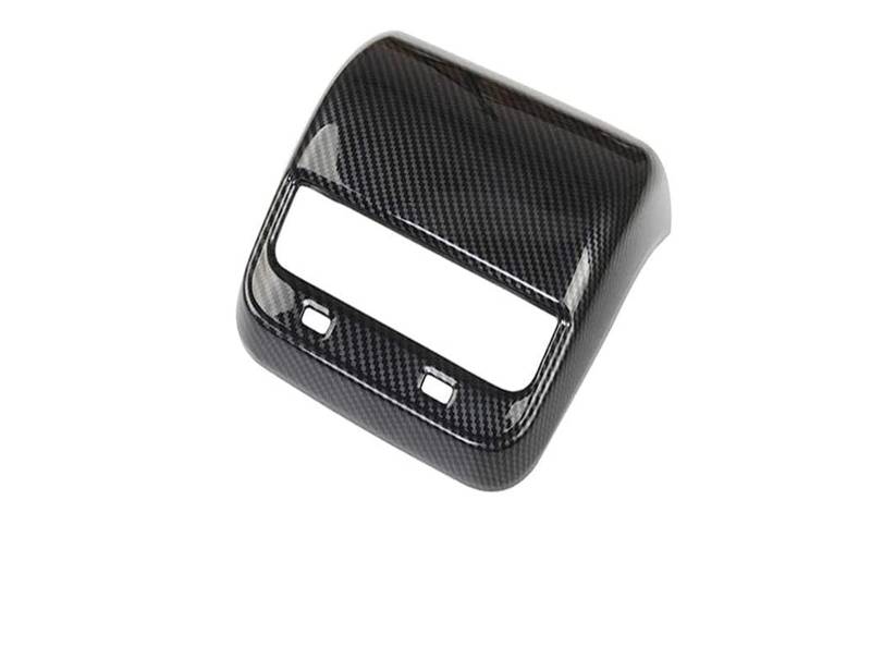 Innenverkleidung Schaltblende Für Tesla Für Modell Für Y Für Modell 3 Glänzend ABS Carbon Faser Muster Center Console Dashboard Abdeckung Türschloss Schalter Trim Anzug Kit(Rear Vent Cover) von XuYingBhd