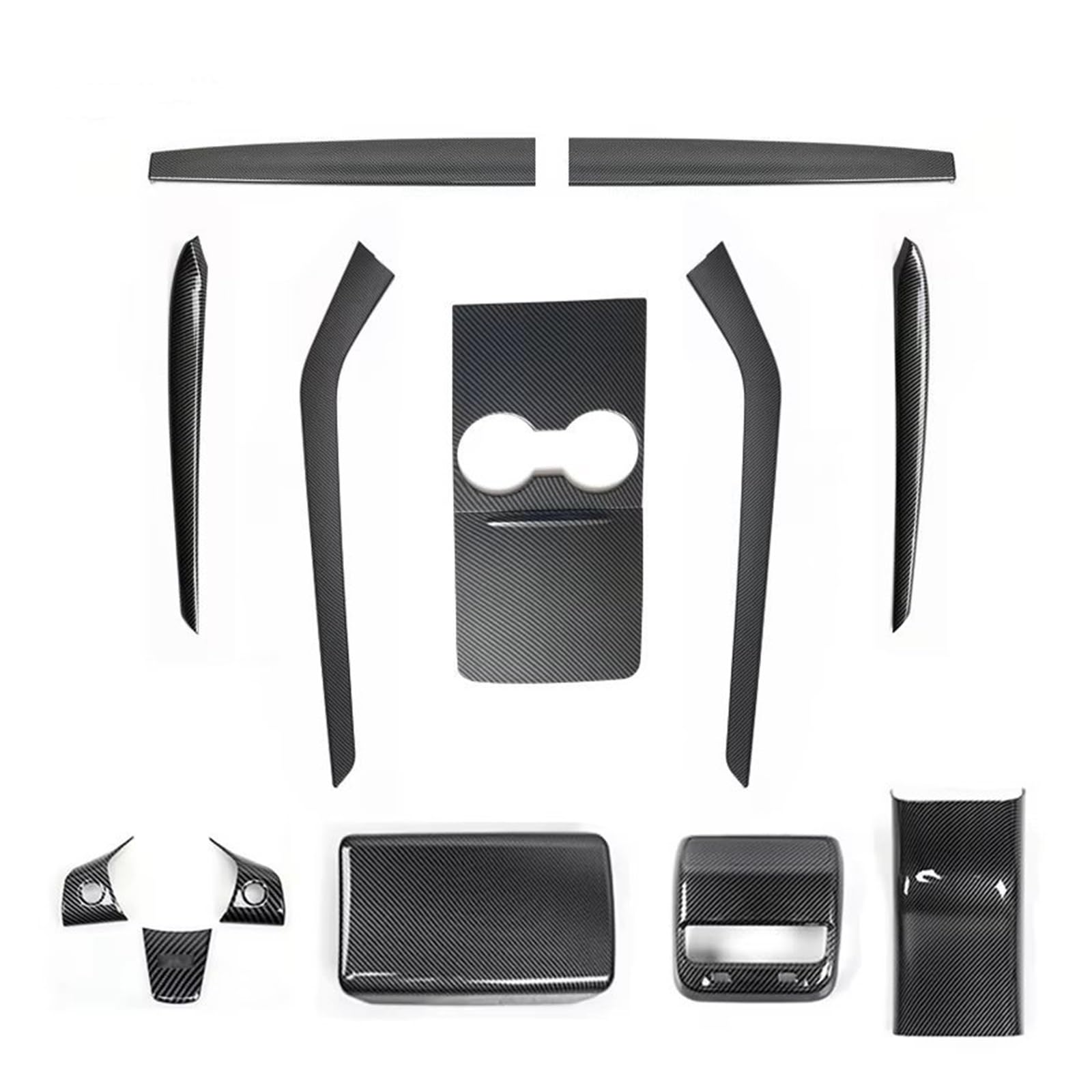 Innenverkleidung Schaltblende Für Tesla Für Modell Für Y Für Modell 3 Glänzend ABS Carbon Faser Muster Center Console Dashboard Abdeckung Türschloss Schalter Trim Anzug Kit(Steering Wheel Cover) Innenverkleidung Schaltblende Für Tesla Für Modell Für Y Für Modell 3 Glänzend ABS Carbon Faser Muster Center Console Dashboard Abdeckung Türschloss Schalter Trim Anzug Kit(Steering Wheel Cover) von XuYingBhd