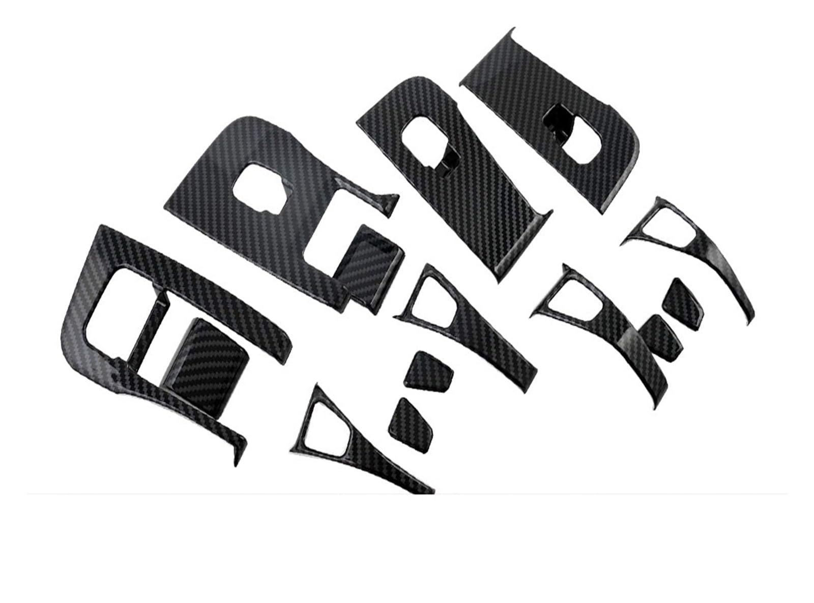 Innenverkleidung Schaltblende Für Tesla Für Modell Für Y Für Modell 3 Glänzend ABS Carbon Faser Muster Center Console Dashboard Abdeckung Türschloss Schalter Trim Anzug Kit(Window Control Cover) Innenverkleidung Schaltblende Für Tesla Für Modell Für Y Für Modell 3 Glänzend ABS Carbon Faser Muster Center Console Dashboard Abdeckung Türschloss Schalter Trim Anzug Kit(Window Control Cover) von XuYingBhd