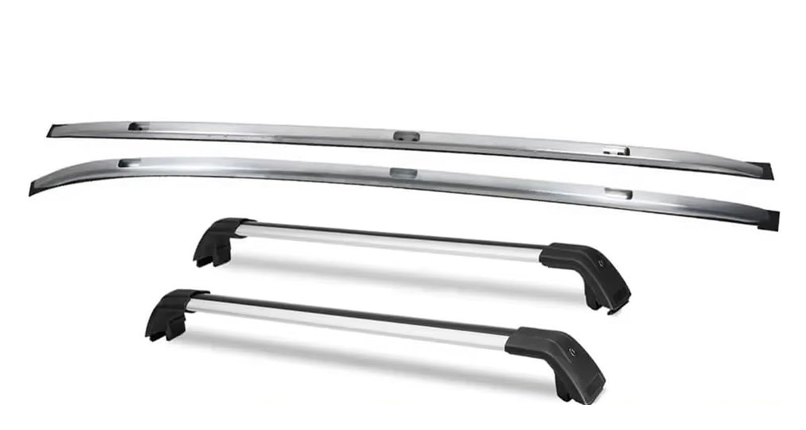 Dachträger Für Für RDX 2019-2022 2023 2021 2024 4-teiliges Dachreling-Racks + Querstangen-Gepäckträger-Set Dachgepäckträger(All Silver) von Xwthsch