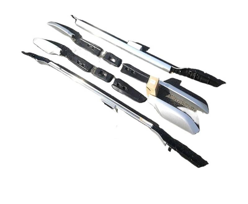 Dachträger Für Land Für Cruiser Für Prado LC150 2010-2022 Schienenstange Gepäckträgerstangen Obere Querstangenträger Schienenwagendachträger Dachgepäckträger(Chrome Plated Silver) von Xwthsch