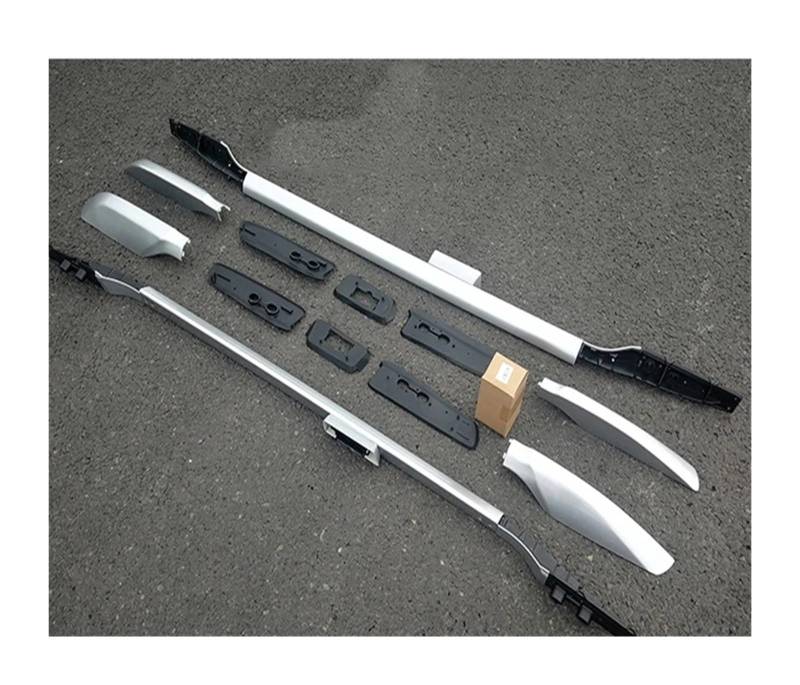 Dachträger Für Land Für Cruiser Für Prado LC150 2010-2022 Schienenstange Gepäckträgerstangen Obere Querstangenträger Schienenwagendachträger Dachgepäckträger(Silber) von Xwthsch