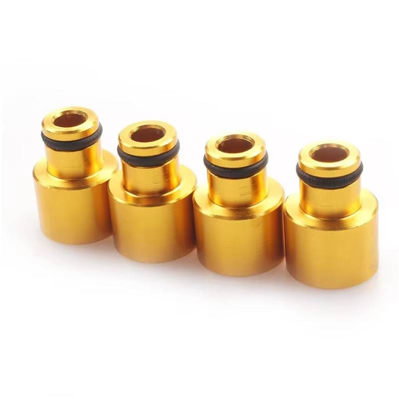 Einspritzdüse Für Civic Für Integra B/D Für Serie B16 B18 D16Z D16Y 4 STÜCK Kraftstoffeinspritzer-Hut-Adapter Kraftstoffeinspritzer-Hut-Adapter Kraftstoff Injektor Düse(Yellow) von Xwthsch
