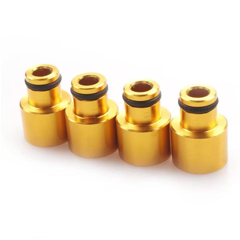 Einspritzdüse Für Civic Für Integra B/D Für Serie B16 B18 D16Z D16Y 4 Stück Kraftstoff Injektor Hut Adapter Kraftstoff Injektor Düse(Yellow) von Xwthsch