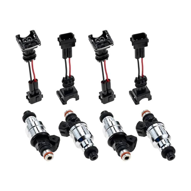 Einspritzdüse Für OBD1 Für OBD2 B16 B18 B20 D15 D16 D18 H22 Refit Injektor 4 stück 550cc Kraftstoff Injektoren mit Kabelbaum Kit Kraftstoff Injektor Düse von Xwthsch