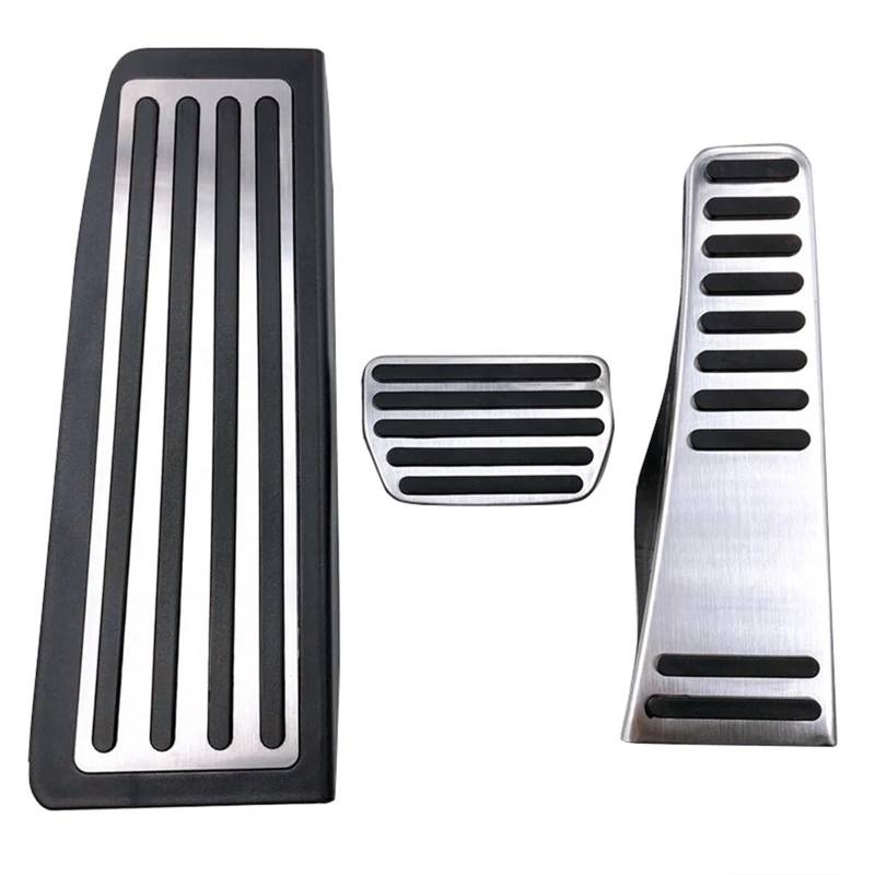 Kupplungspedal Für Volvo XC60 XC90 S90 V90 2015-2021 2022 2023 2024 Edelstahl Auto Fußstütze Pedal Gaspedal Bremspedal Abdeckung Anti-Slip Pads Pedalkappen(XC60 2018-2024 3piece) von Xwthsch