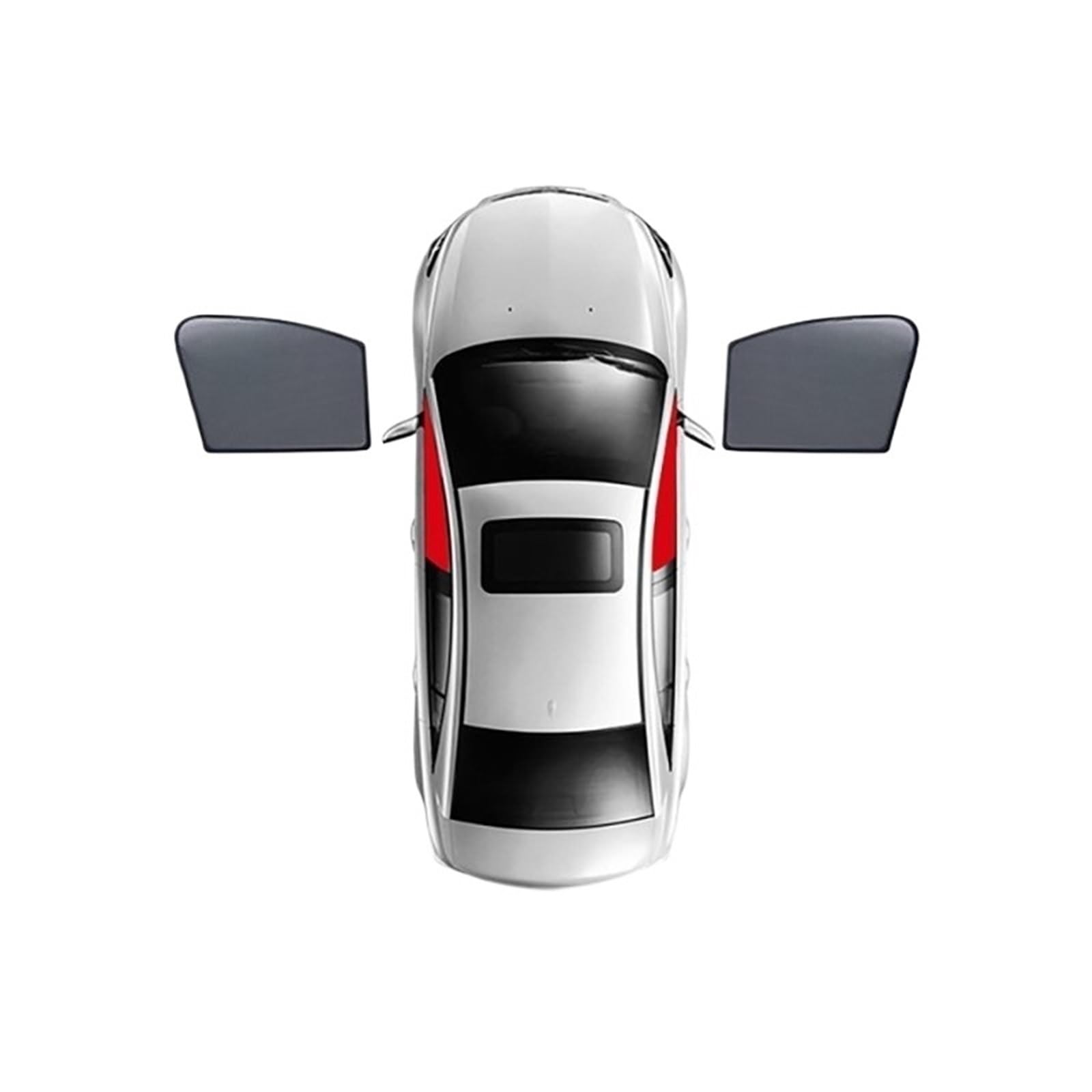 Xwthsch Autoscheiben Sonnenschutz Für Benz Für GLC X254 SUV 2023 2024 Magnetischer Autosonnenschutz Frontscheibenvorhang Sonnenschutzvisier für die Rückseite des Fensters(2Piece Front) von Xwthsch