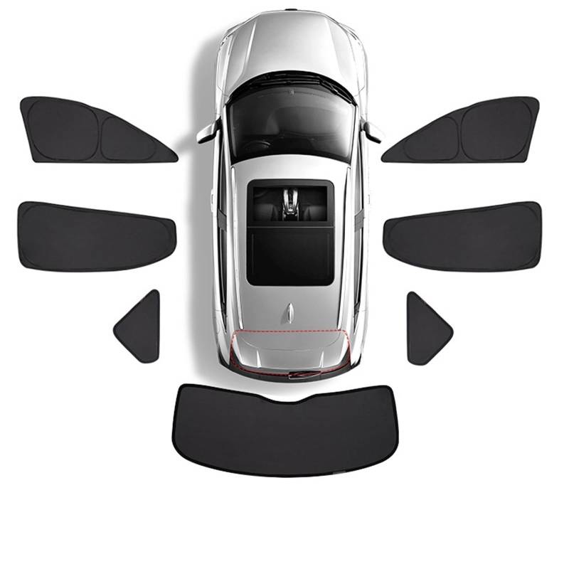 Xwthsch Autoscheiben Sonnenschutz Für Hyundai Für Tucson NX4 LWB 2020-2023 2022 Auto Vollständige Abdeckung Sonnenschutz Windows Visier Privatsphäre Abdeckung Faltbare(Rear Windows) von Xwthsch