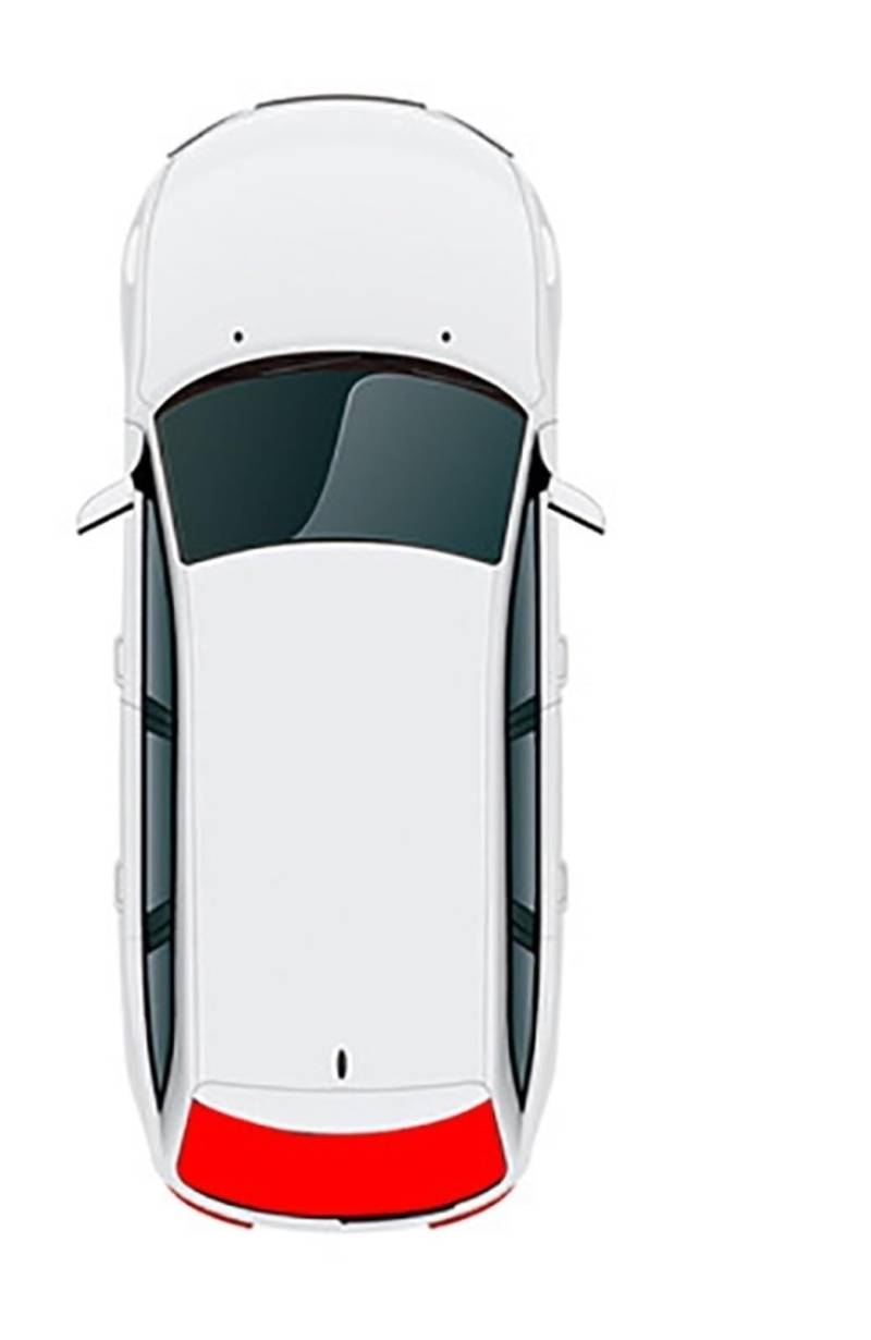 Xwthsch Autoscheiben Sonnenschutz Für Mazda 2 Hatchback Demio DJ 2014-2020 Magnetischer Auto-Sonnenschutz Frontscheibe Vorhang Hintere Seitenscheibe Sonnenschutzvisier(Rear Windshield) von Xwthsch