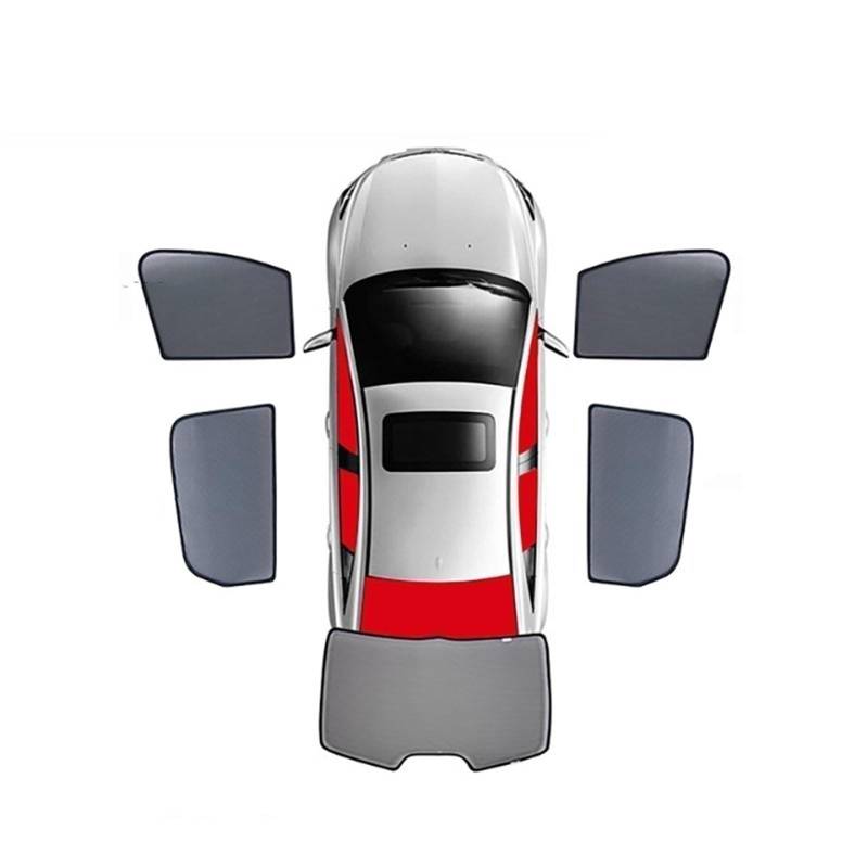 Xwthsch Autoscheiben Sonnenschutz Für Q5 8R 2008-2017 Magnetischer Auto-Sonnenschutz Frontscheibenvorhang Abdeckung Rückseite des Fensters Sonnenschutzvisier Aus Mesh(5Piece Front Rear Back) von Xwthsch