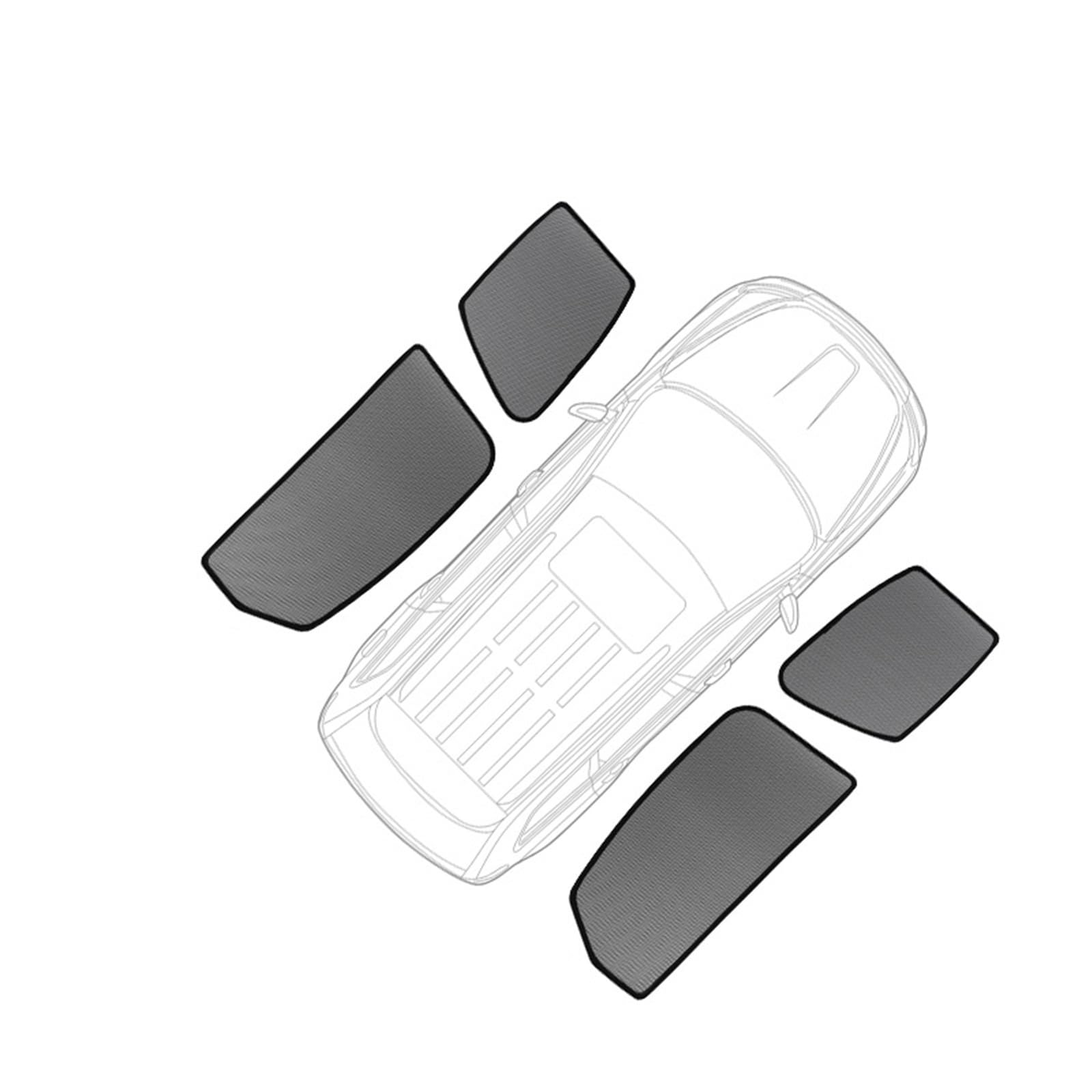 Xwthsch Autoscheiben Sonnenschutz Für Subaru Für Outback 2021 2022 2023 2024 Magnetische Autofenstervorhänge Sonnenschutzdach Schattennetz Schattierung Sonnenschutz(4Piece Side Windows) von Xwthsch