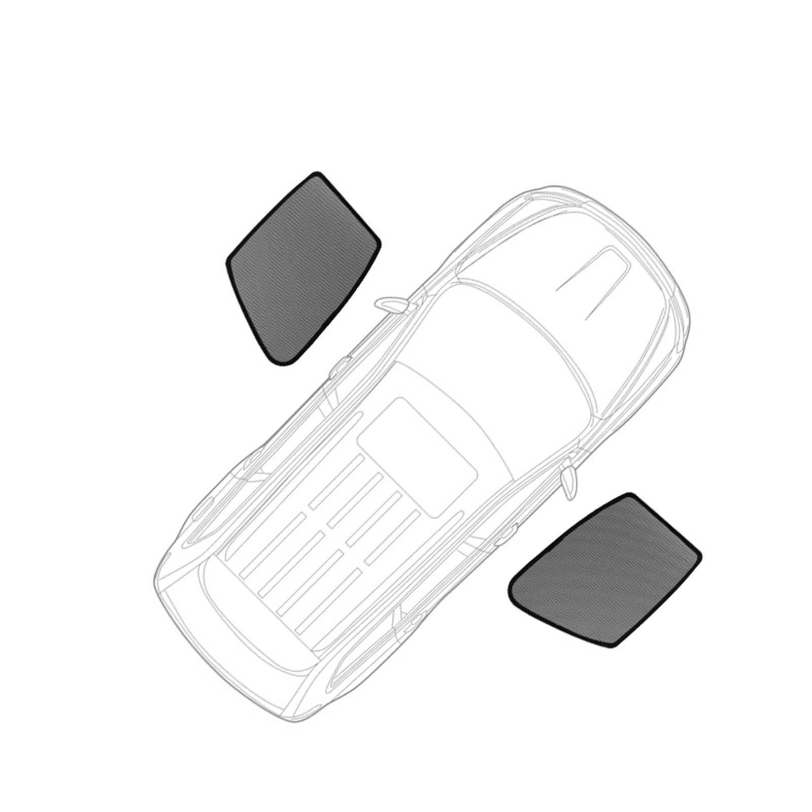 Xwthsch Autoscheiben Sonnenschutz Für Subaru XV Für Crosstrek GT 2018-2023 Hinten Seite Fenster Sonnenschutz Auto Sonnenschirm Magnetische Front Windschutzscheibe(2Piece Front Windows) von Xwthsch
