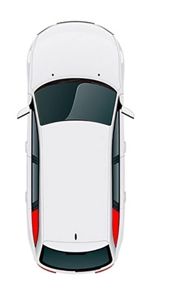 Xwthsch Autoscheiben Sonnenschutz Für Toyota FJ Für Cruiser XJ10 2006-2022 Auto Sonnenschutz Schild Frontscheibe Vorhang Hinten Seite Fenster Sonnenschutz Visier(2Piece Triangular) von Xwthsch