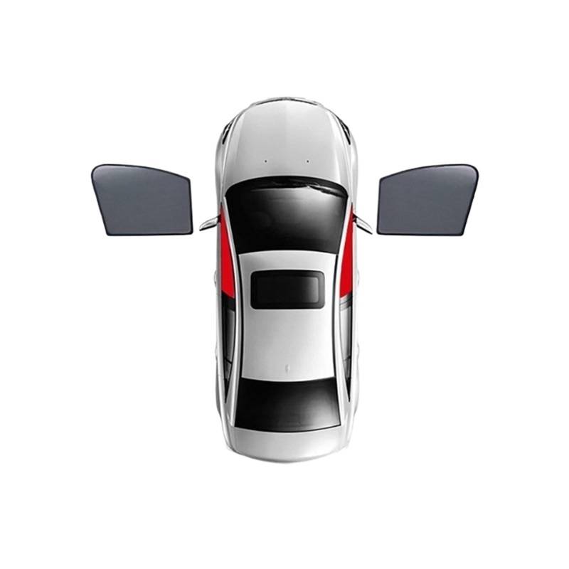 Xwthsch Autoscheiben Sonnenschutz Für Volvo XC40 EX40 SUV 2018-2024 XC 40 Magnetischer Auto-Sonnenschutz Frontscheibenvorhang Sonnenschutzvisier Die Rückseite des Fensters(2Piece Front) von Xwthsch