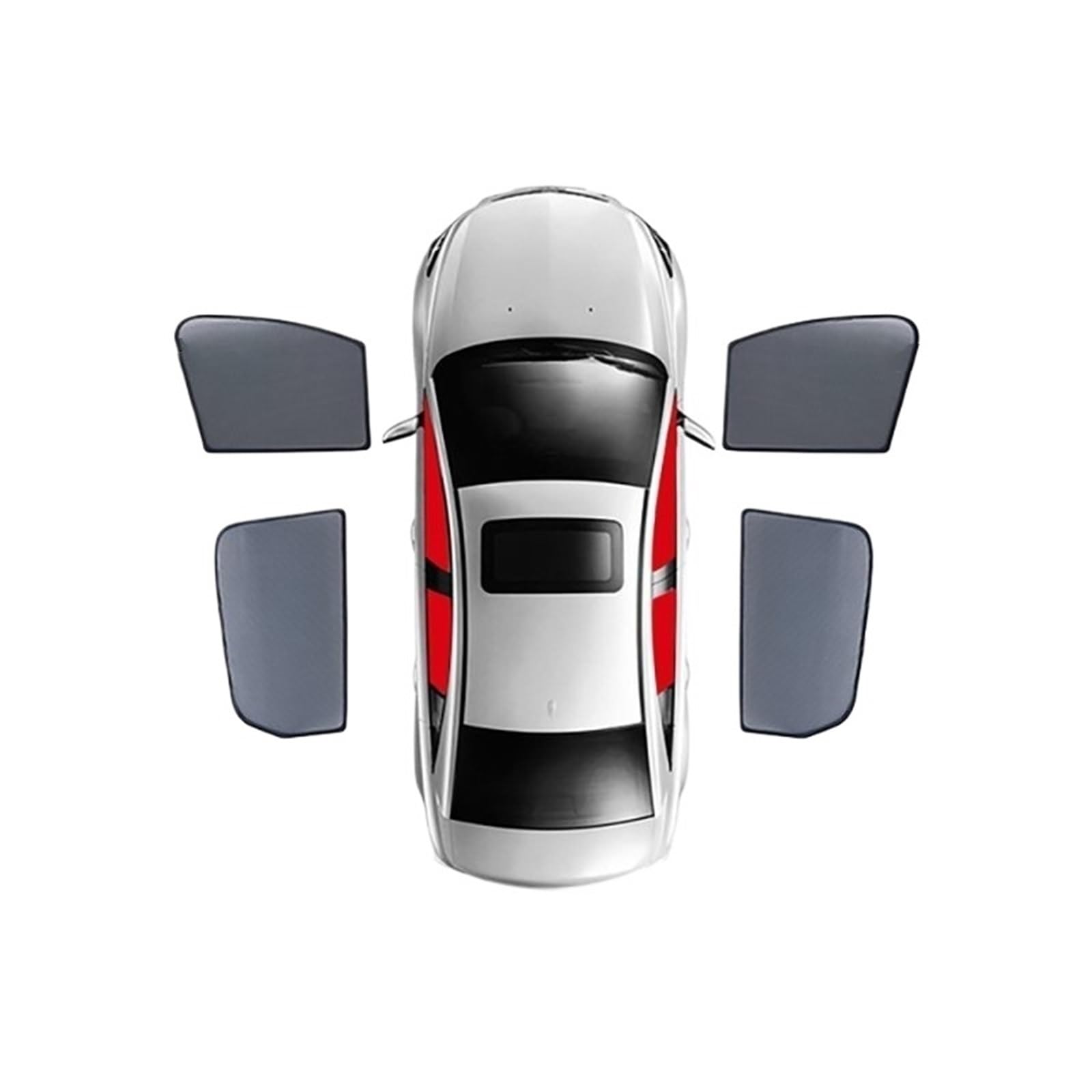 Xwthsch Autoscheiben Sonnenschutz Für X1 U11 IX1 2023 2024 2025 Magnetischer Sonnenschutz Frontscheibenvorhangabdeckung Hintere Seitenfenster Sonnenschutzvisier(4Piece Front Rear) von Xwthsch