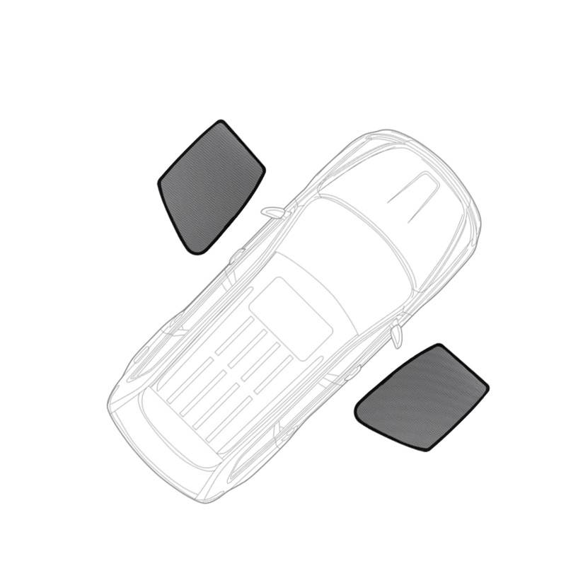 Xwthsch Autoscheiben Sonnenschutz Für X4 G02 2019 2020 2021 2022 2023 2024 Hinten Seite Fenster Sonnenblende Schatten Sonnenschirm Front Windschutzscheibe Mesh Vorhang(2Piece Front Windows) von Xwthsch