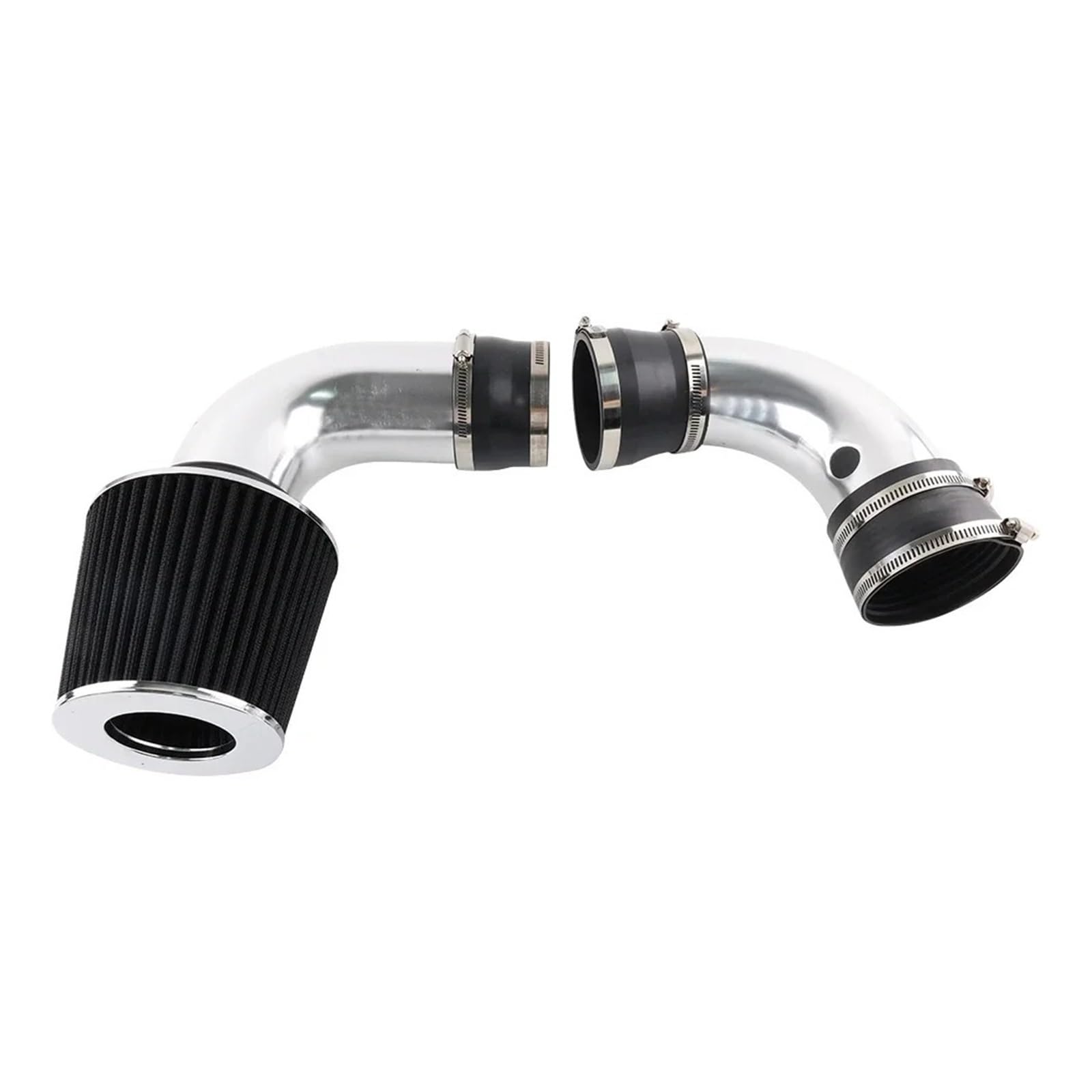 Auto Ansaugschlauch Für Chevrolet S10 Für Blazer Für GMC Für Jimmy 96-04 4.3L V6 Motorteile Autos Aluminium-Kaltlufteinlässe Set + Rotfilter Rot Schwarz Lufteinlassschlauch(Schwarz) von Xxiucj