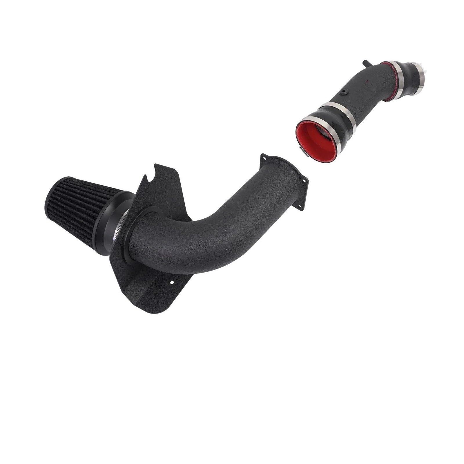Auto Ansaugschlauch Für Ford Für Mustang 3.8L 4.6L 5.0L V6 V8 Gas 1994-2004 Modifikation Mit High Flow Luftfilter Auto Kaltluftansaugrohr Kit Lufteinlassschlauch(RP-A016-BK) von Xxiucj