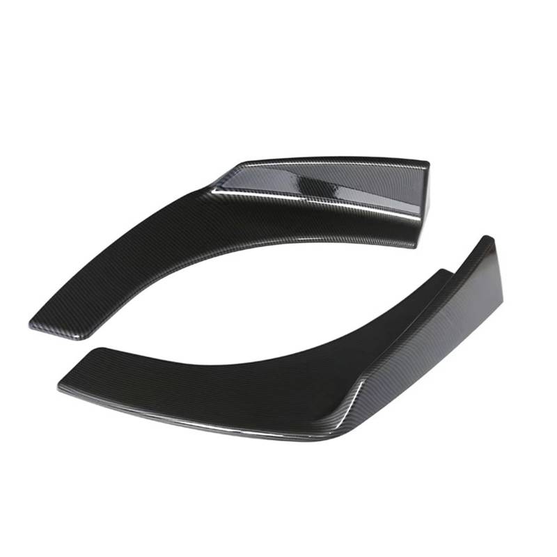 Auto Seitenschweller 2 Stücke Universal Auto Fahrzeug Stoßstange Lip Spoiler Front Schaufel ABS Carbon Faser Kratzfest Flügel Schutz Trim Auto Seite Rock von Xxiucj
