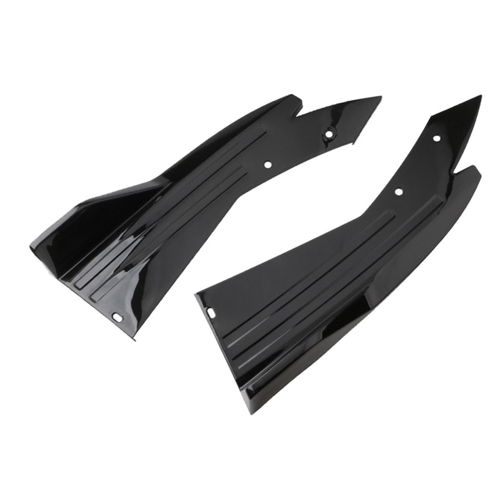 Auto Seitenschweller 6PCS 2m Universal Side Rock Extension Rocker Plate Lip Separator Bumper Auto Seite Rock(2pcs black) von Xxiucj