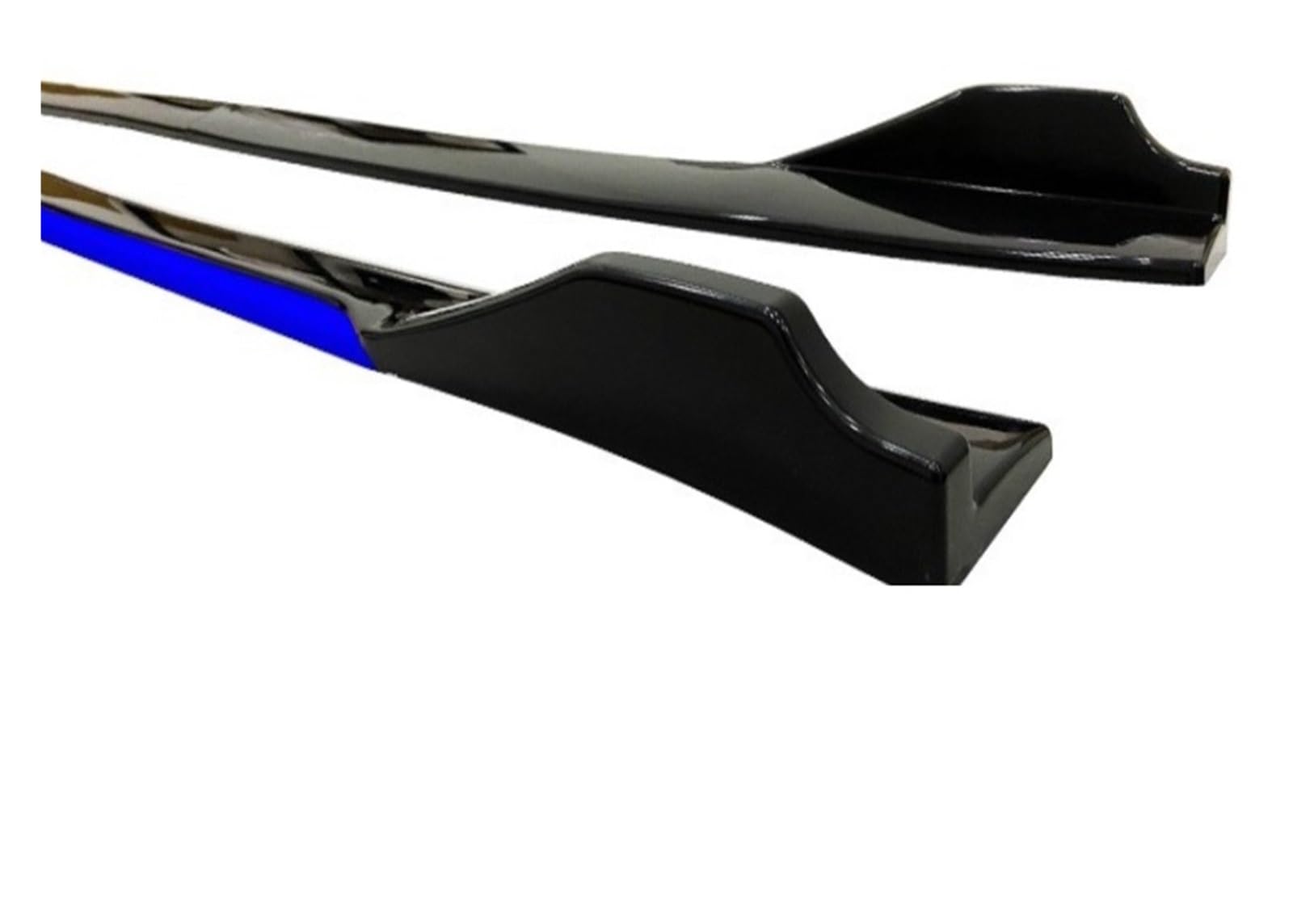 Auto Seitenschweller Für Civic Für 8. Generation 2006–2012, 4 Stück Auto-Seitenschweller-Verlängerung Rocker Panels Lip Splitter Spoiler Auto Seite Rock(Blue+Gloss Black) von Xxiucj