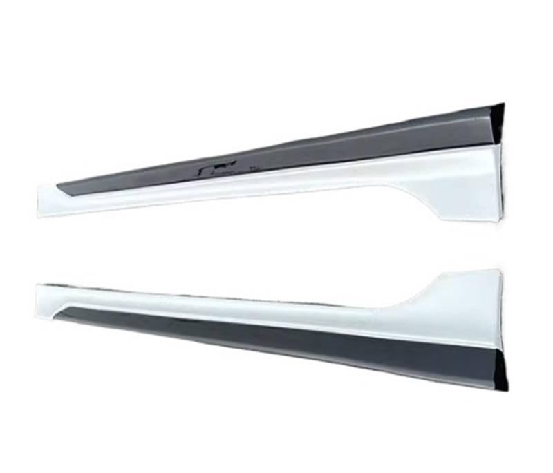 Auto Seitenschweller Für Civic Für Limousine Für 11th 2022 2023 2024 Körper Kit ABS Farbe TR Seite Röcke Schürzen Verlängerung Lip Auto Seite Rock(WHITE) von Xxiucj