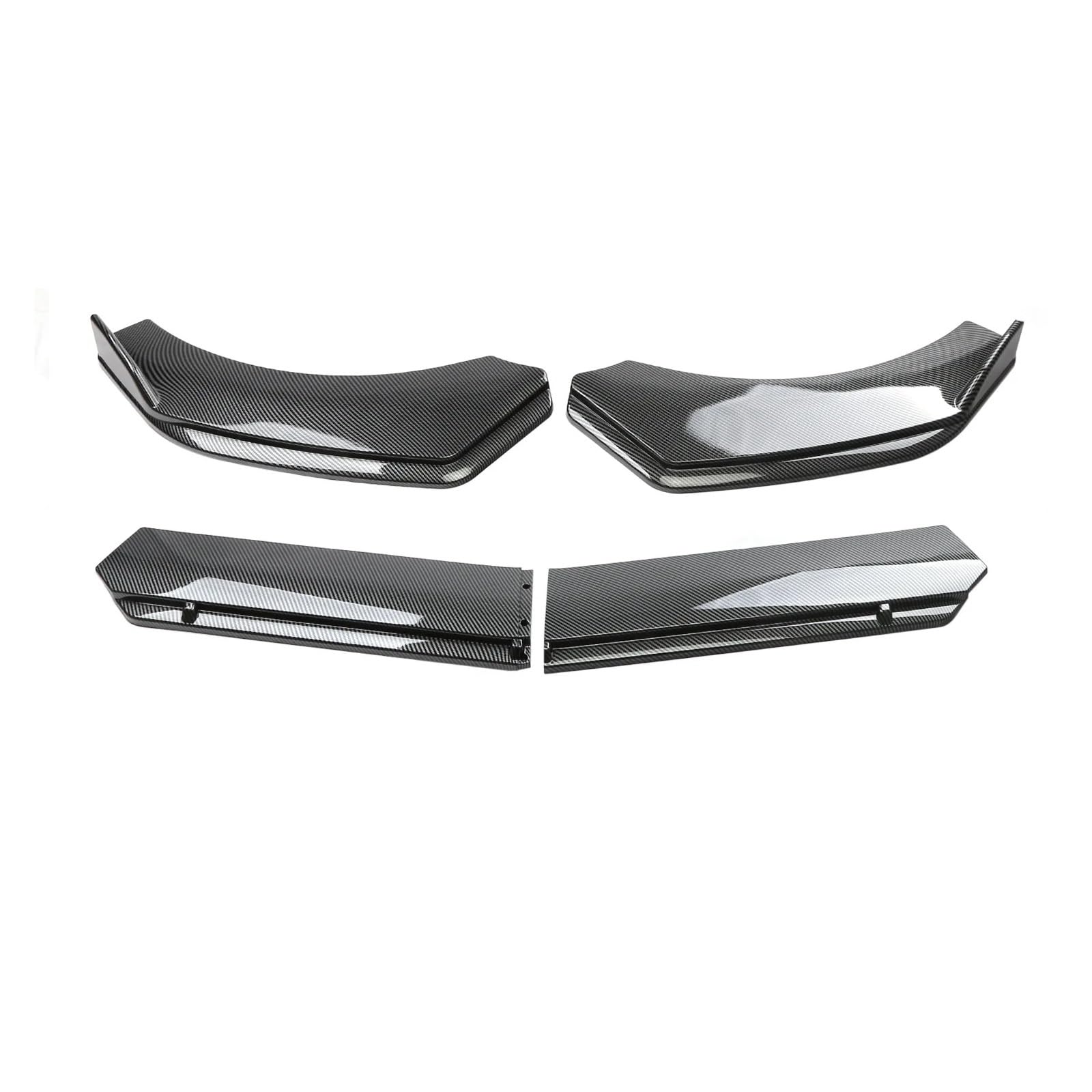 Auto Seitenschweller Für F150 Für F 150 Auto Vorderen Stoßfänger Kinn Lip Spoiler Body Kits Splitter Rock Diffusor Schutz Abdeckungen Auto Seite Rock(Carbon Fiber) von Xxiucj