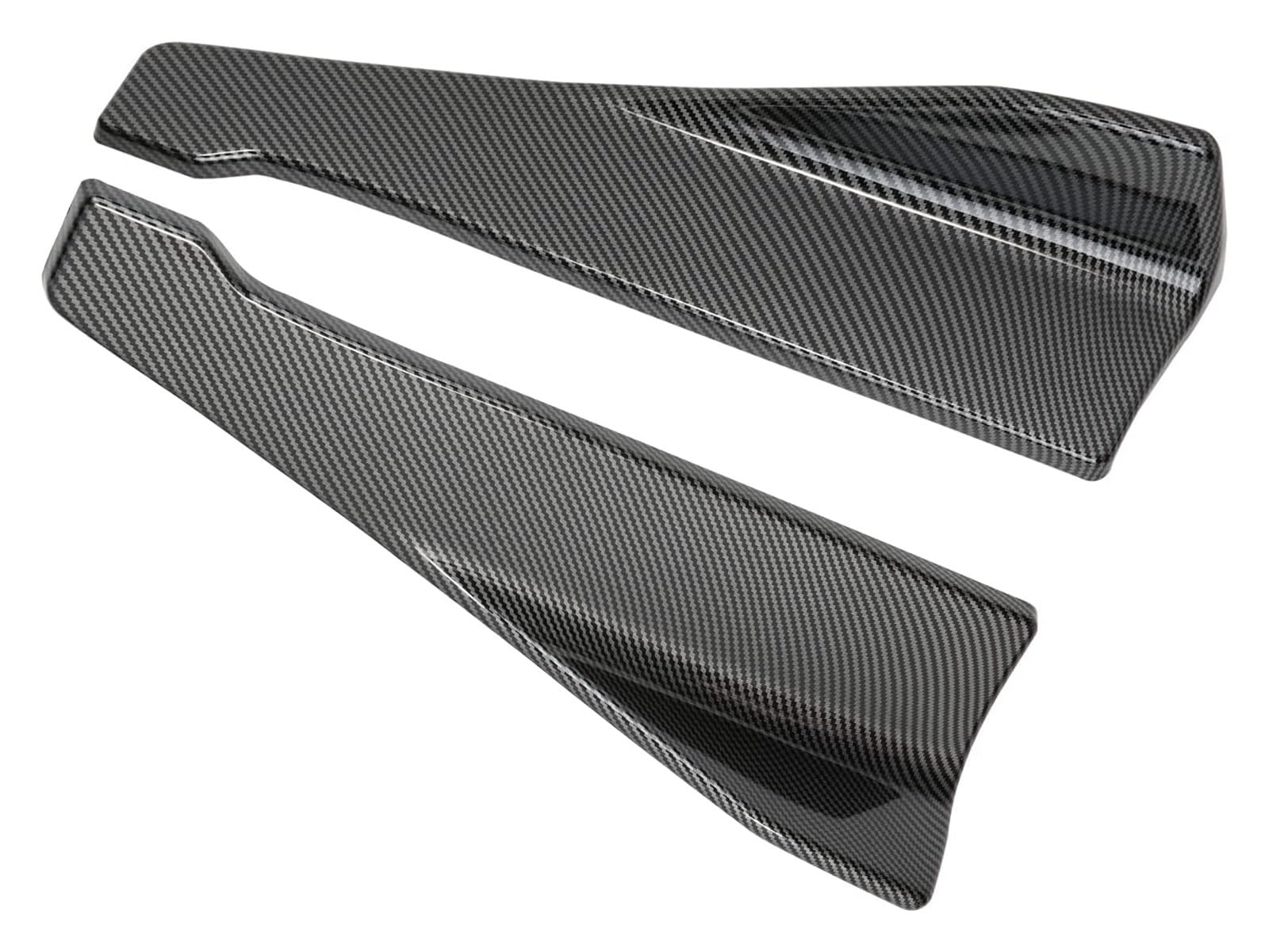 Auto Seitenschweller Für Infiniti Für Q50 Für Q60 Für Q70 2005-2022 Auto Hinten Lip Röcke Flossen Spoiler Canards Diffusor Seite Kotflügel Auto Seite Rock(Carbon Fiber) von Xxiucj
