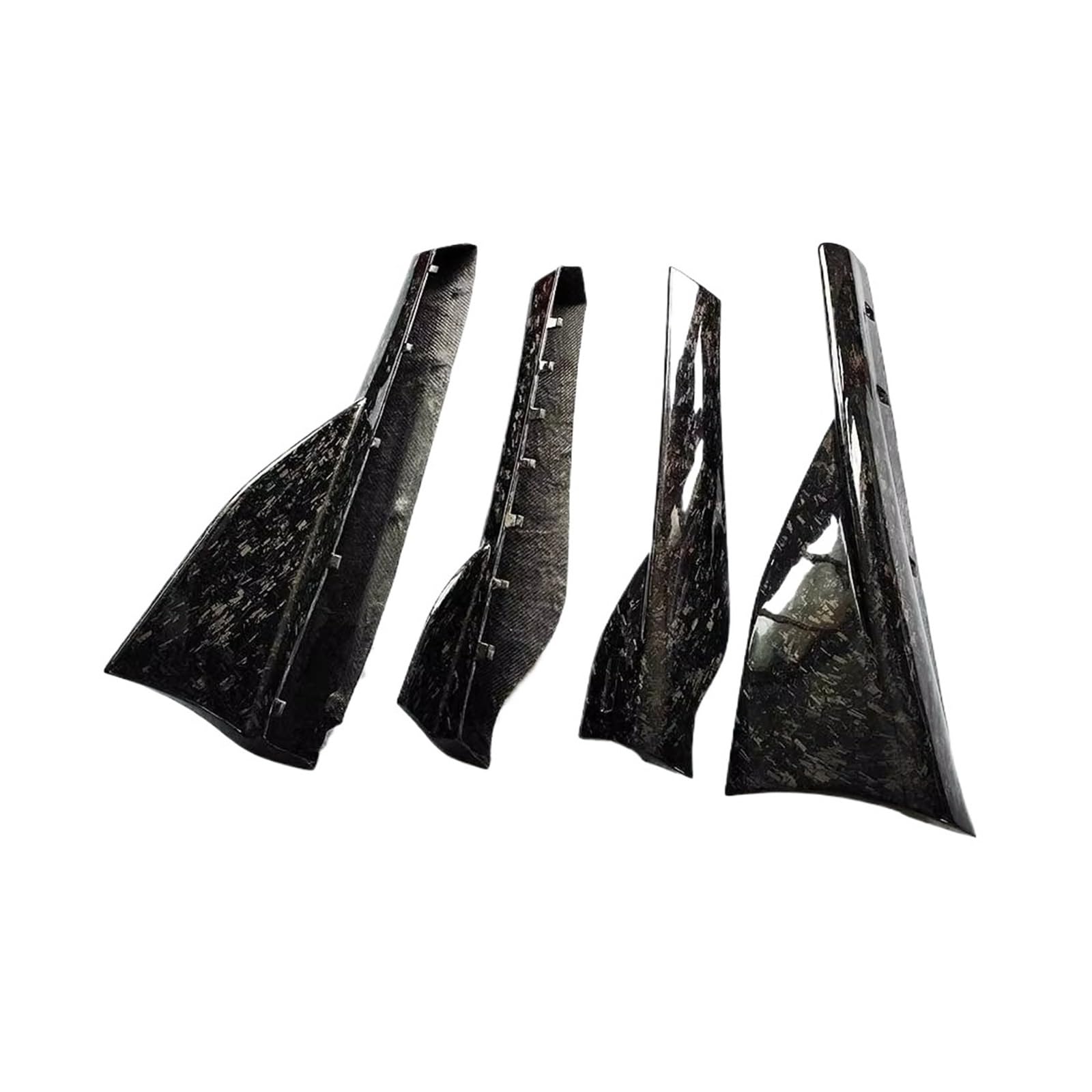 Auto Seitenschweller Für Mclaren Für 540c Für 570s Für 600LT Für Stil 2011 + Real Carbon Fiber Seite Stoßstange Verlängerung Rock Splitter Auto Seite Rock(Forged Carbon) von Xxiucj
