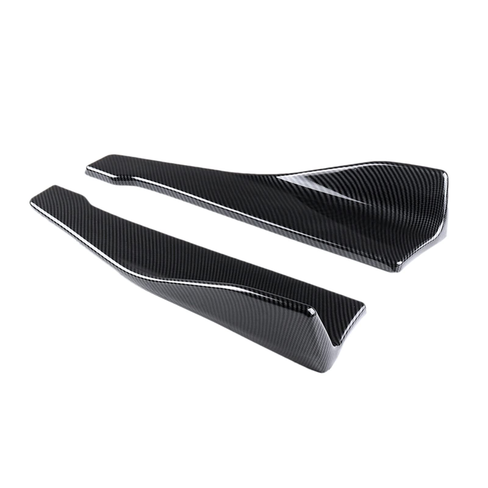 Auto Seitenschweller Für RS3 RS4 RS5 RS6 Für A6 Für C6 Für C5 Für A4 Für A3 Paar 48 Cm Hinten Diffusor Splitter Schürze Spoiler Seite Rock Universal Auto Seite Rock(Carbon Fiber Look) von Xxiucj