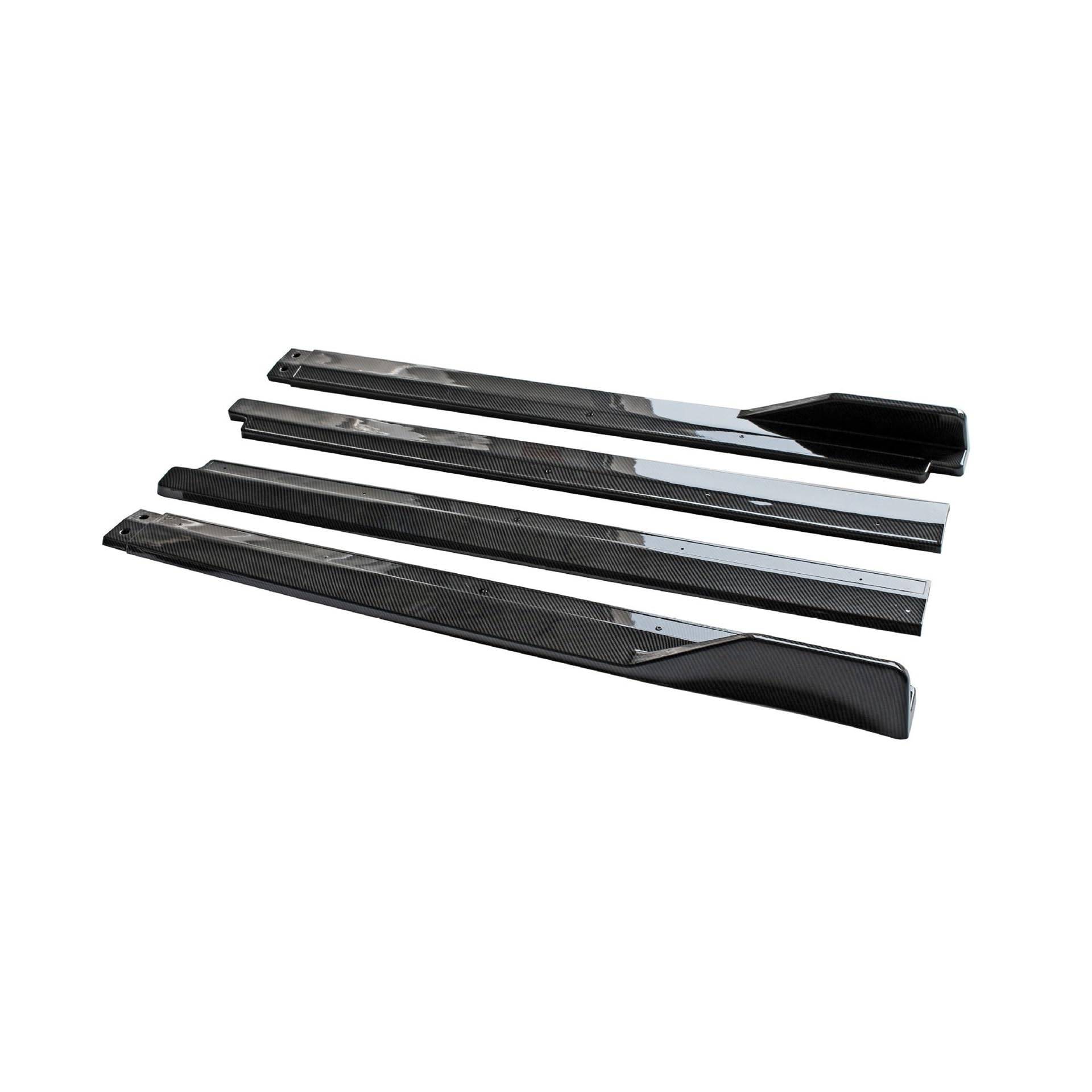 Auto Seitenschweller Für Toyota Für Camry 2018-2023 Auto Seite Stoßstange Splitter Diffusor Spoiler Seite Fender Rock Lip Canard Schutz Auto Seite Rock(Carbon Fiber look) von Xxiucj
