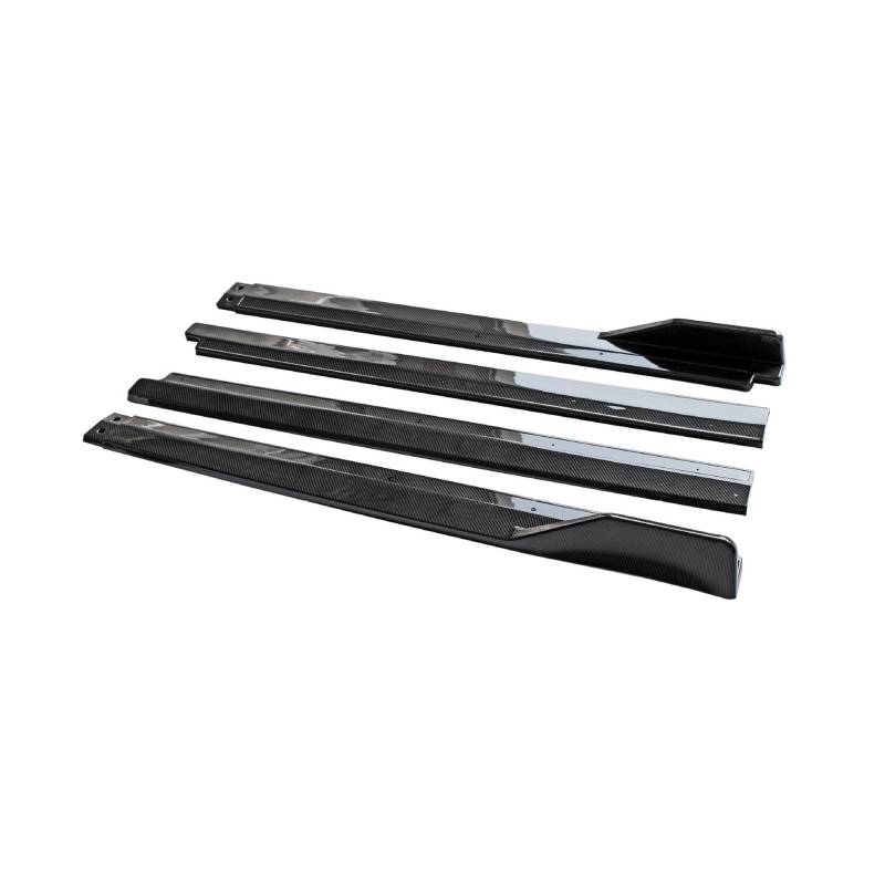 Auto Seitenschweller Für Toyota Für Camry 2018-2023 Auto Seite Stoßstange Splitter Diffusor Spoiler Seite Fender Rock Lip Canard Schutz Auto Seite Rock(Carbon Fiber look) von Xxiucj