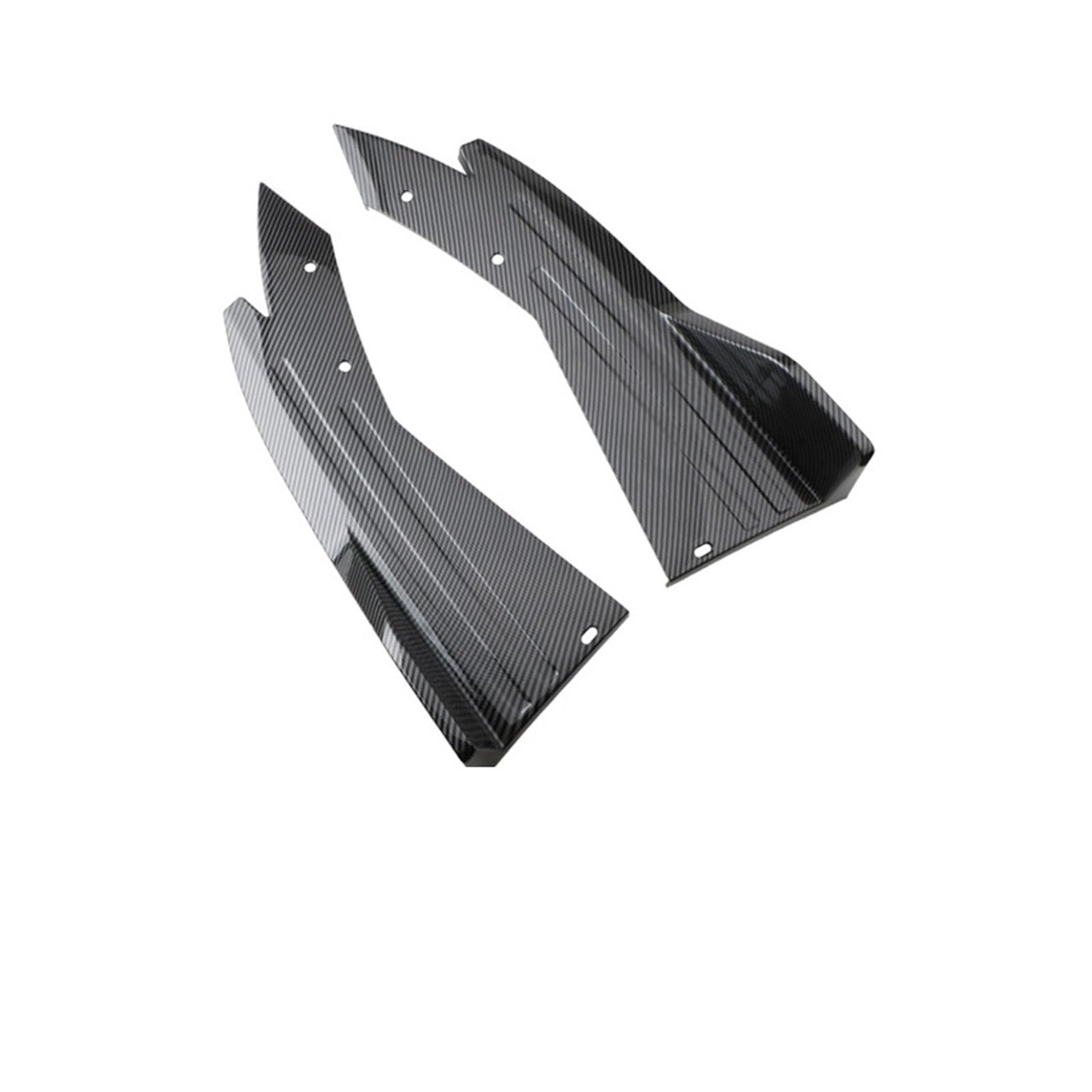 Auto Seitenschweller Universal Auto Zurück Hinten Stoßstange Spoiler Ecke Protector Diffusor Splitter Scratch Seite Rock Verlängerung Styli Auto Seite Rock(Carbon) von Xxiucj