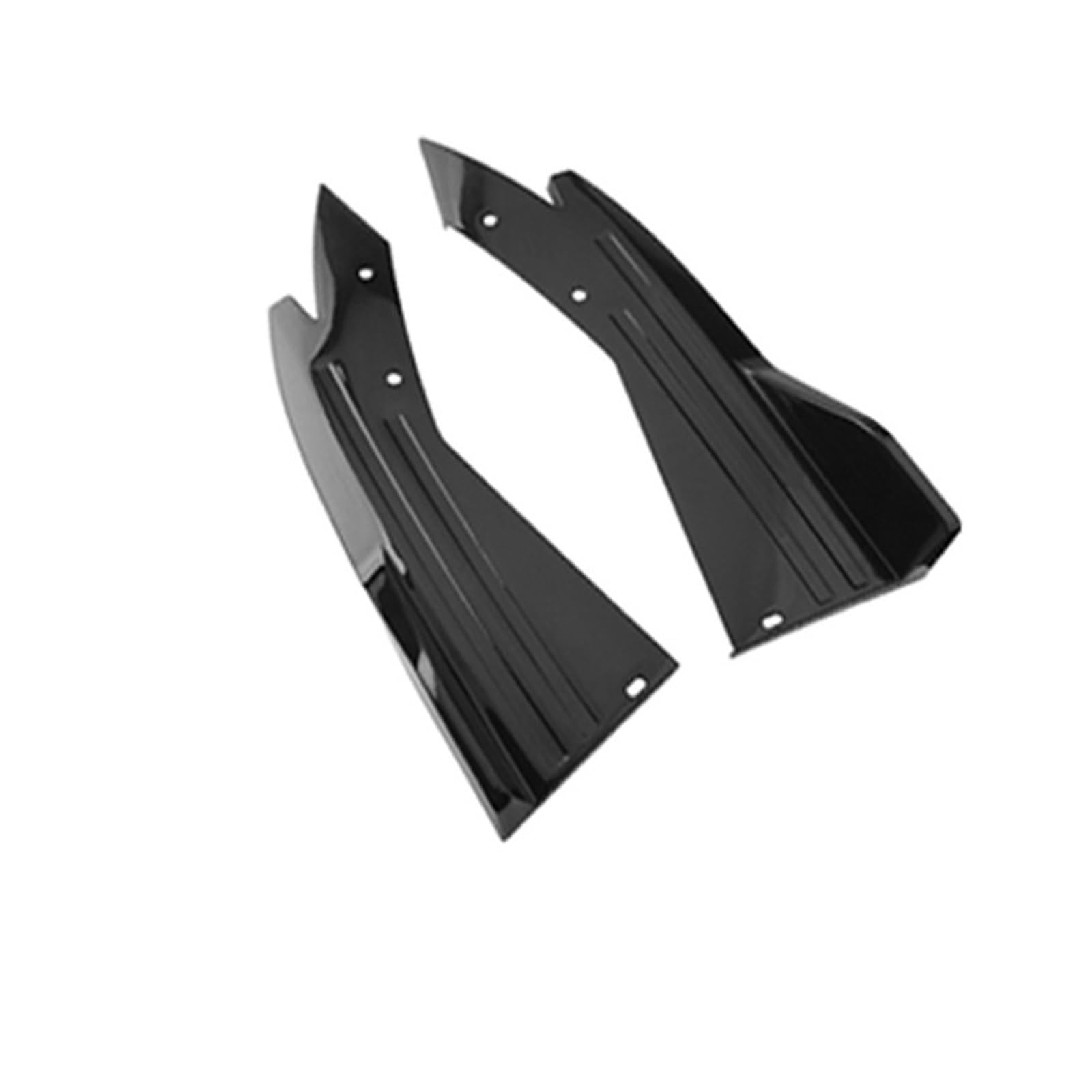 Auto Seitenschweller Universal Auto Zurück Hinten Stoßstange Spoiler Ecke Protector Diffusor Splitter Scratch Seite Rock Verlängerung Styli Auto Seite Rock(Schwarz) von Xxiucj